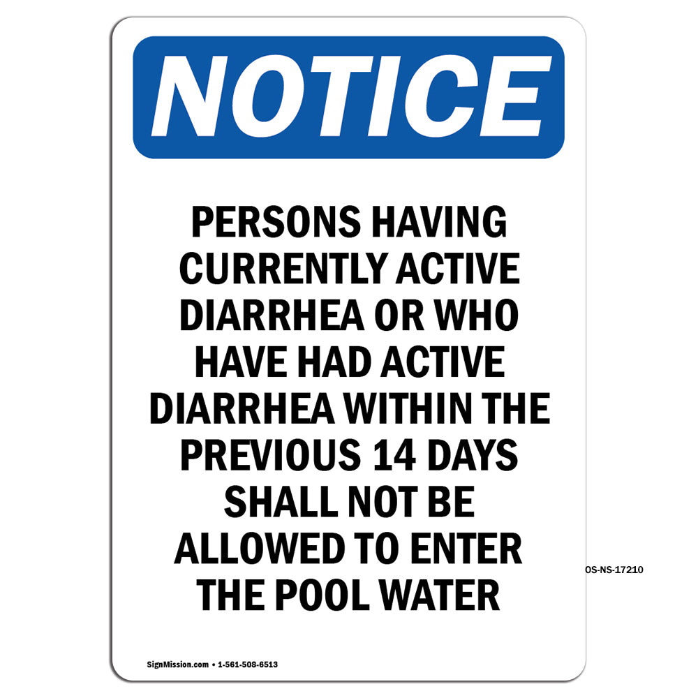 Persons Having Currently Active Diarrhea