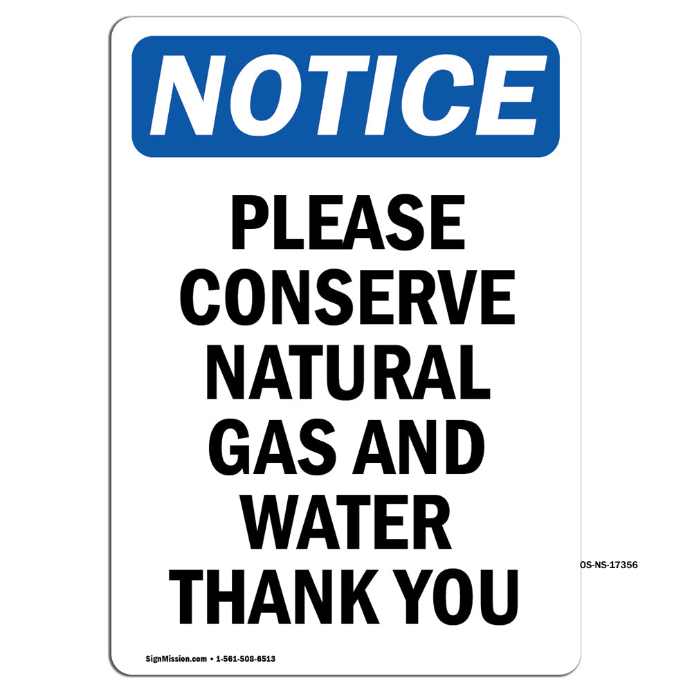 Please Conserve Natural Gas And