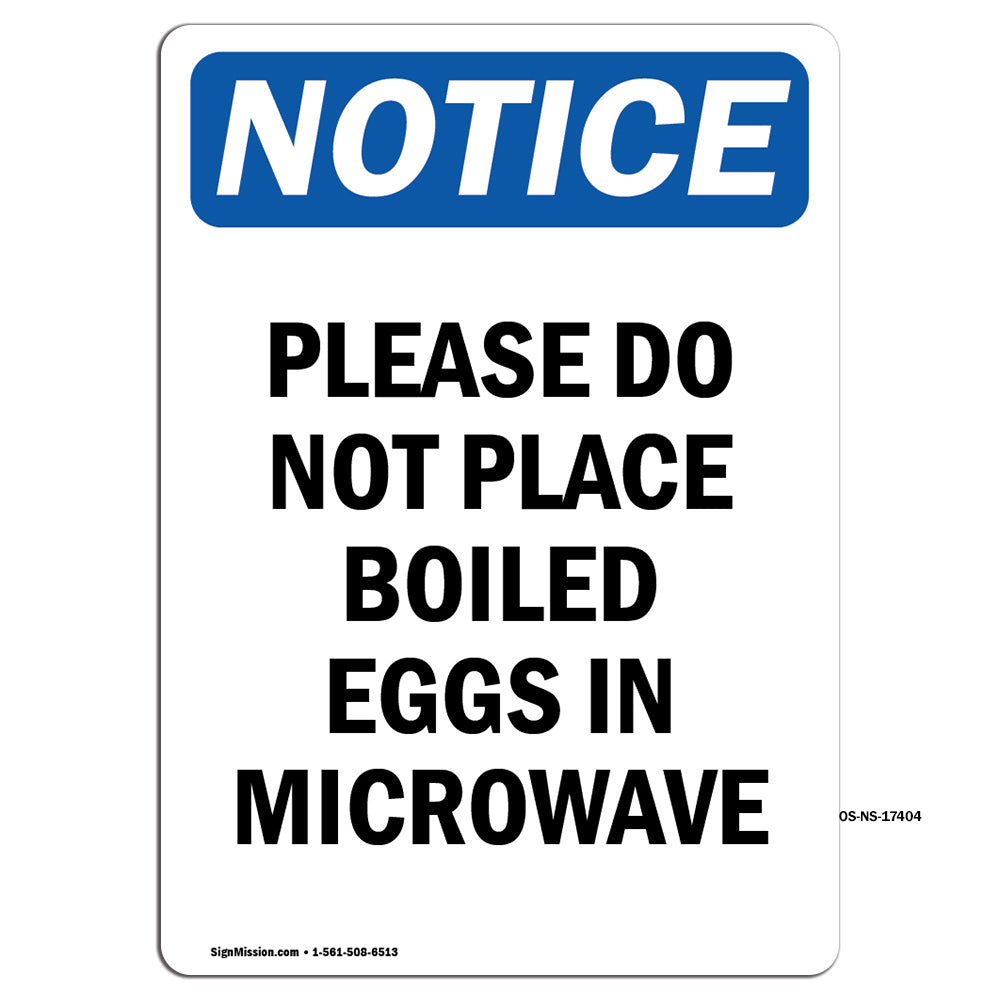 Please Do Not Place Boiled Eggs In Microwave