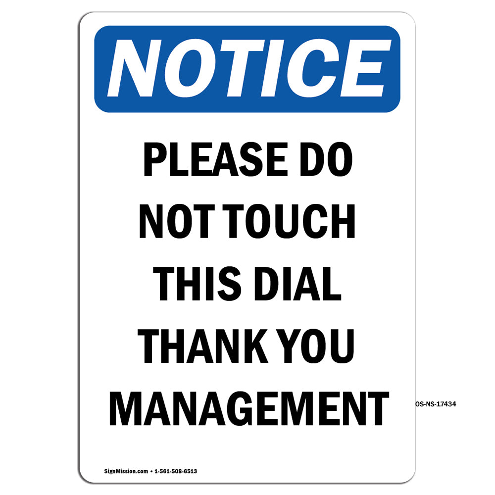 Please Do Not Touch This Dial