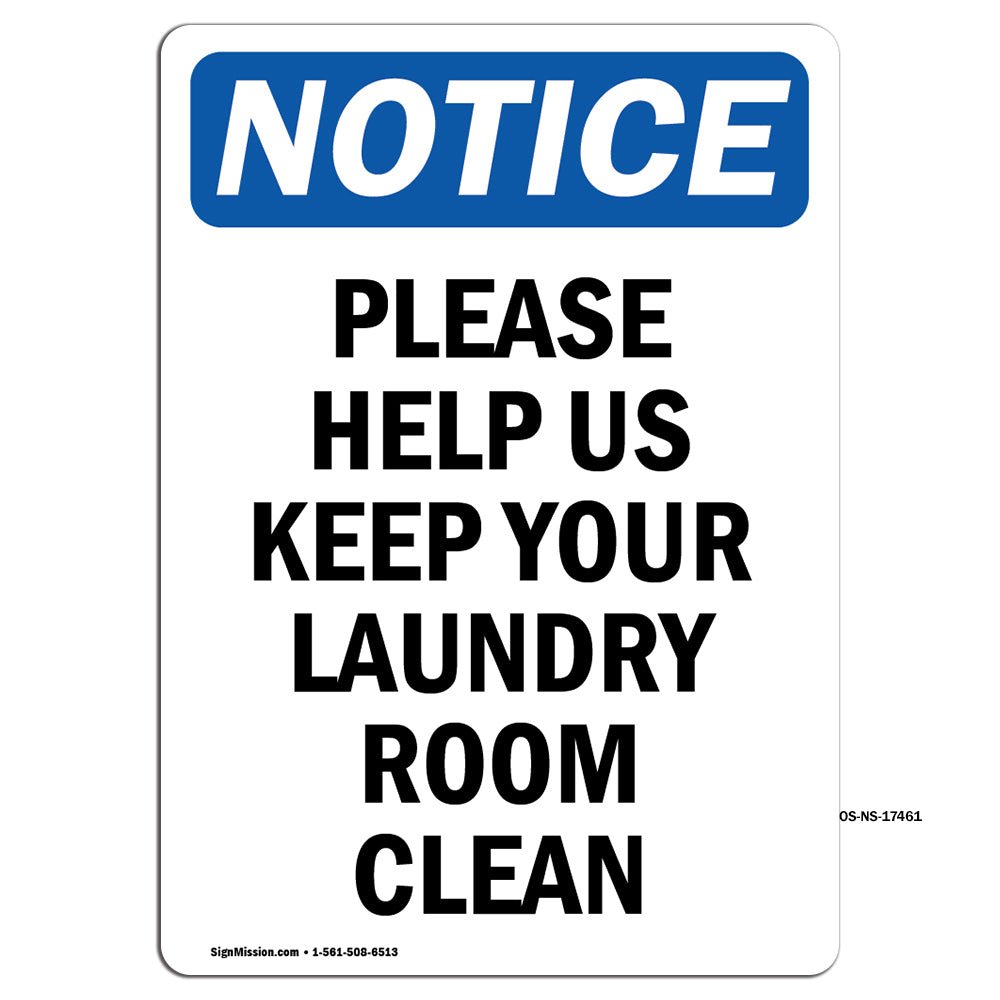Please Help Us Keep Your Laundry Room Clean