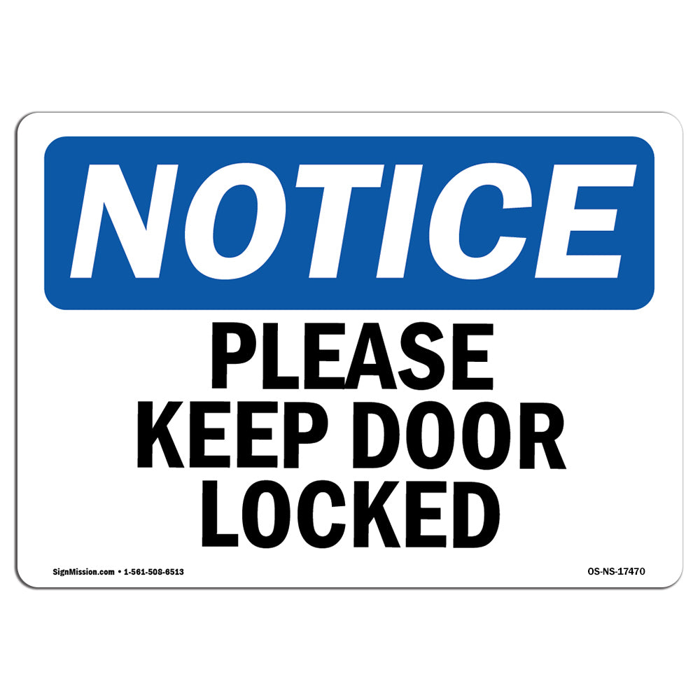Please Keep Door Locked