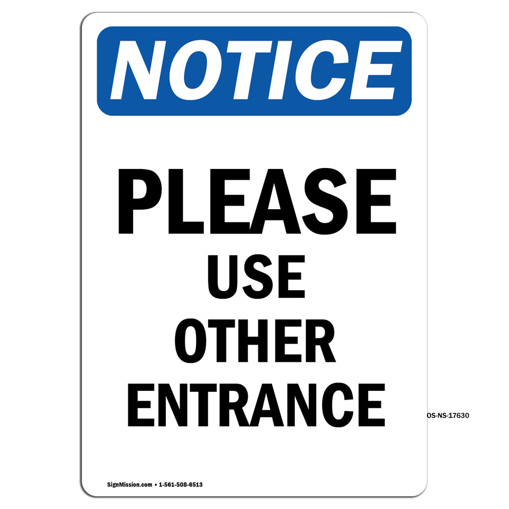 Please Use Other Entrance
