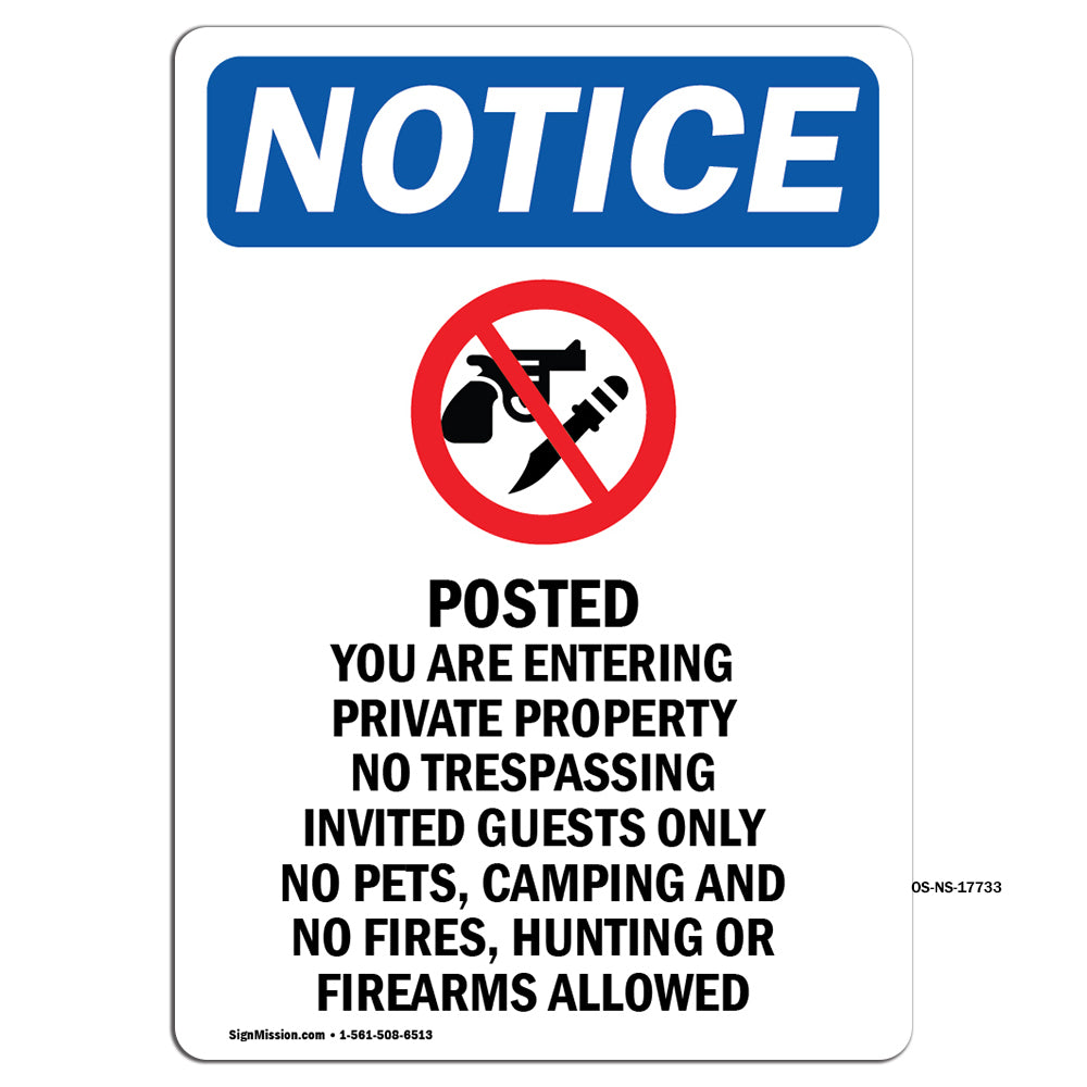 Posted You Are Entering Private