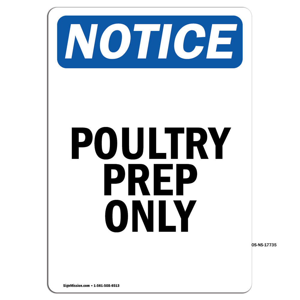 Poultry Prep Only