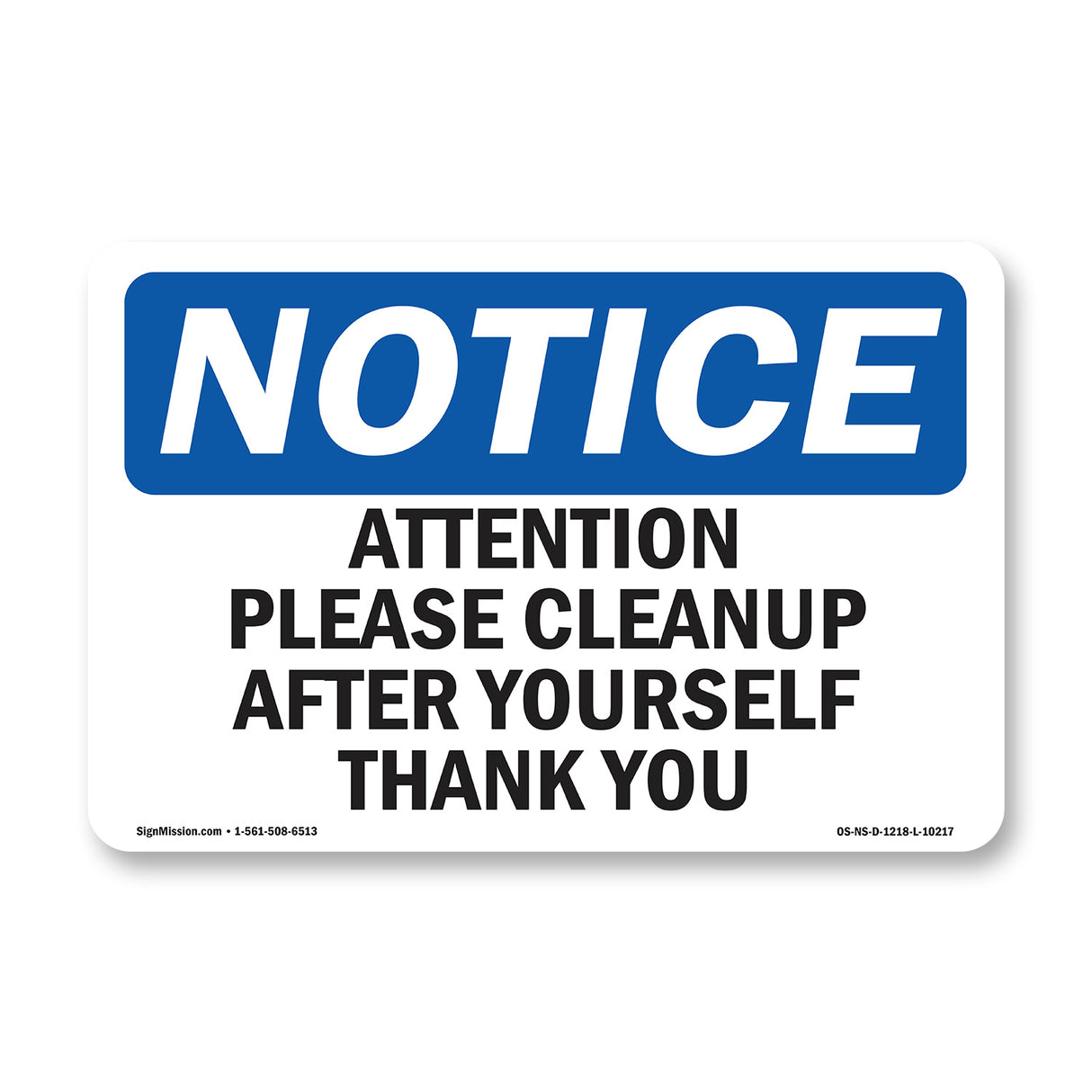 Attention Please Cleanup After