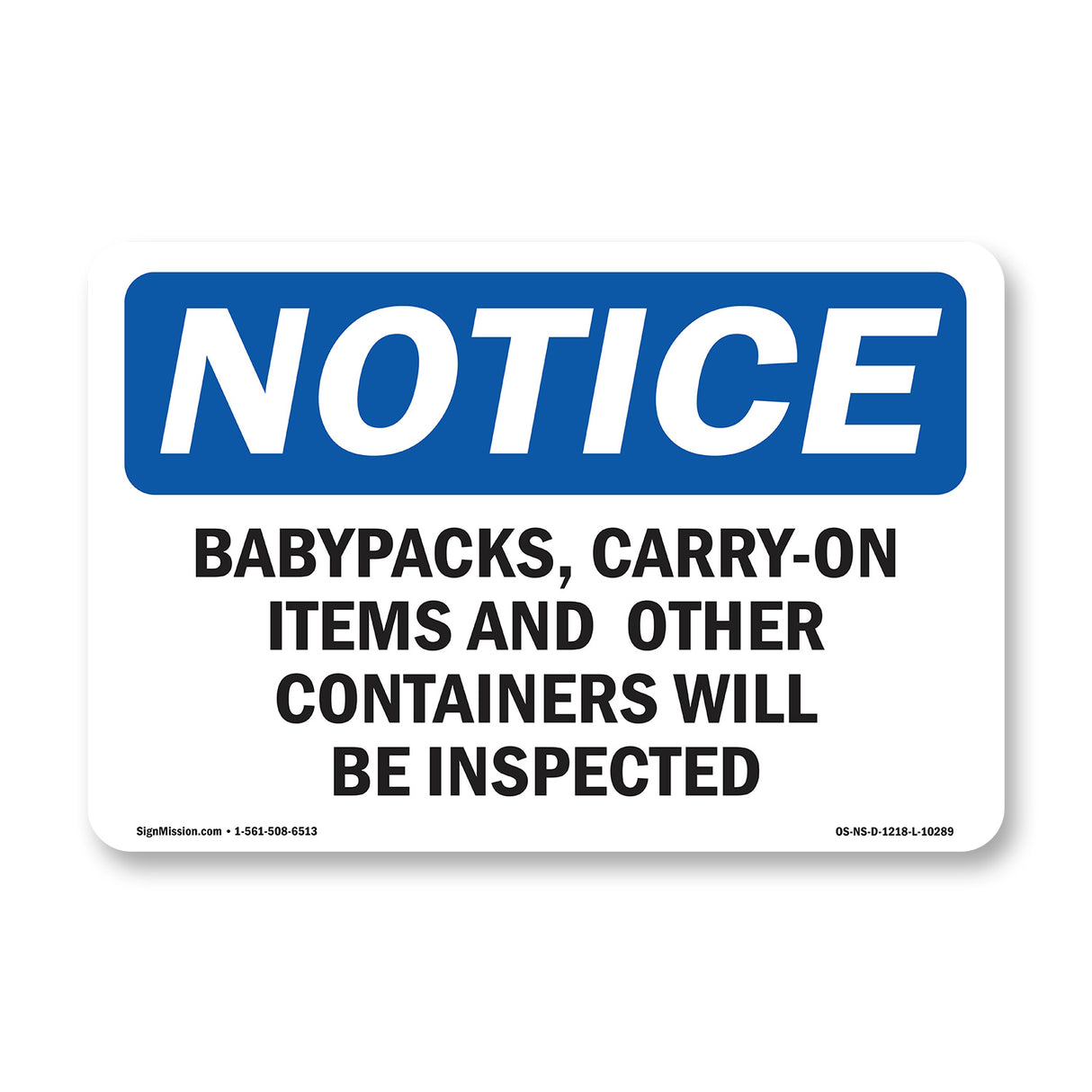 Backpacks, Carry-On Items And Other Containers