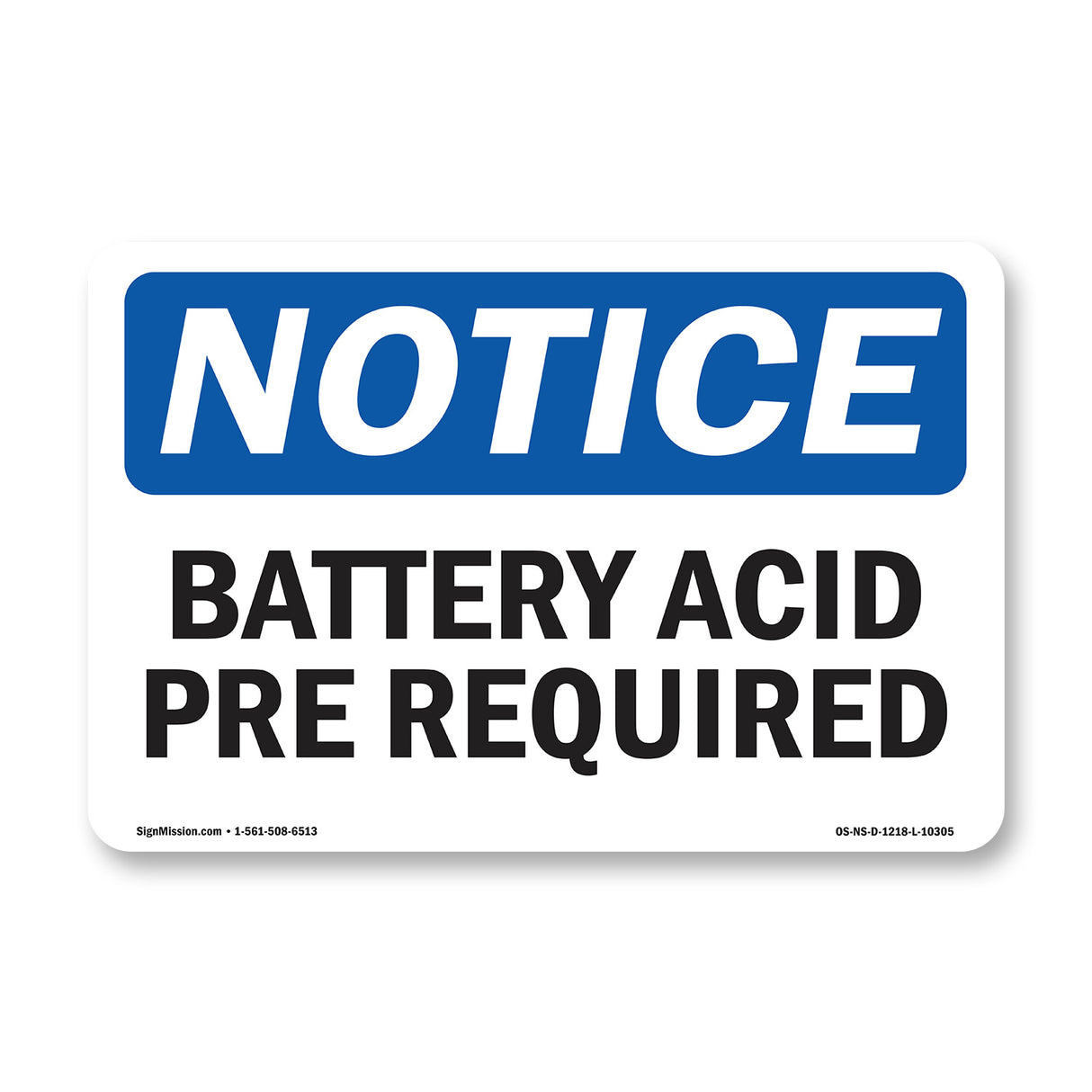 Battery Acid PPE Required