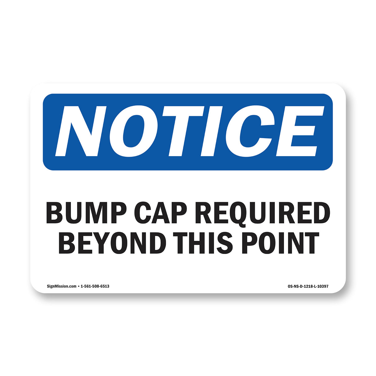 Bump Caps Required Beyond This Point