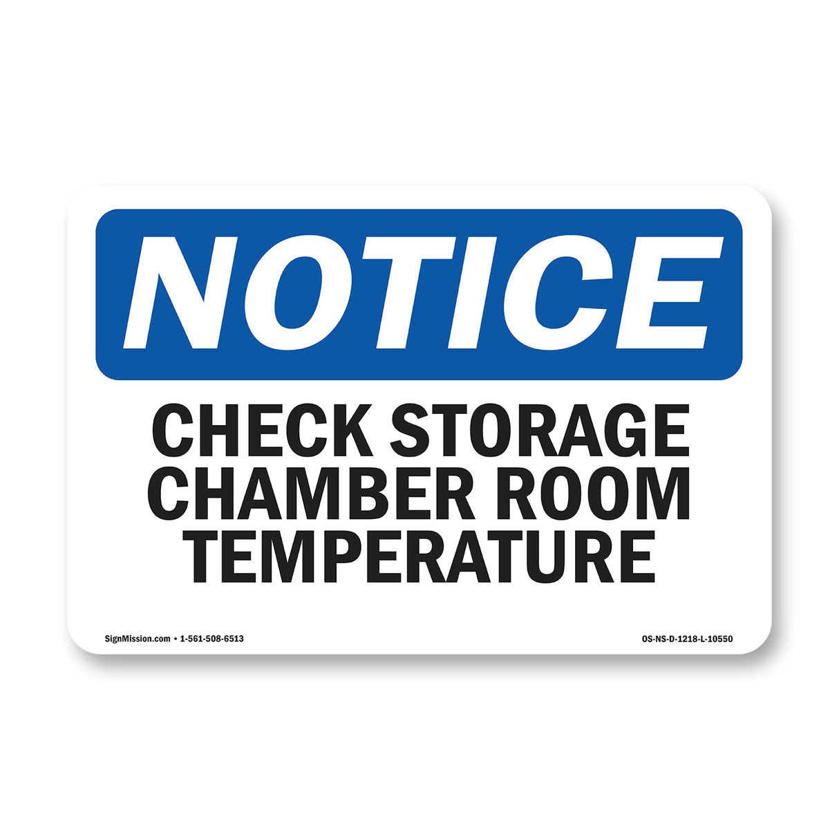 Check Storage Chamber Room Temperature