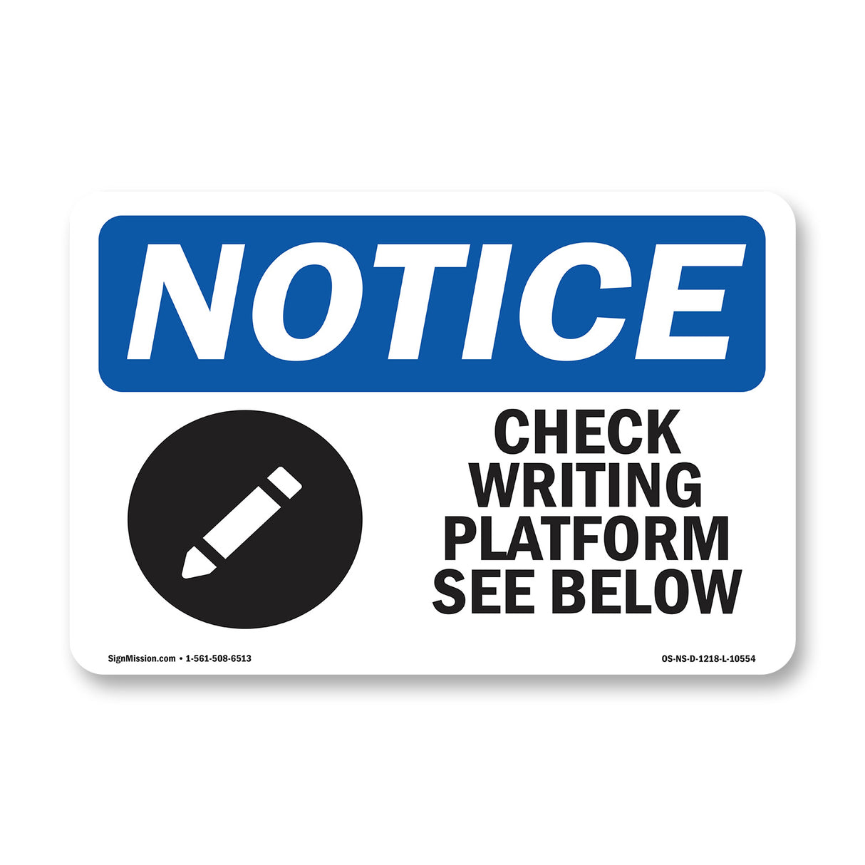 Check Writing Platform See Below