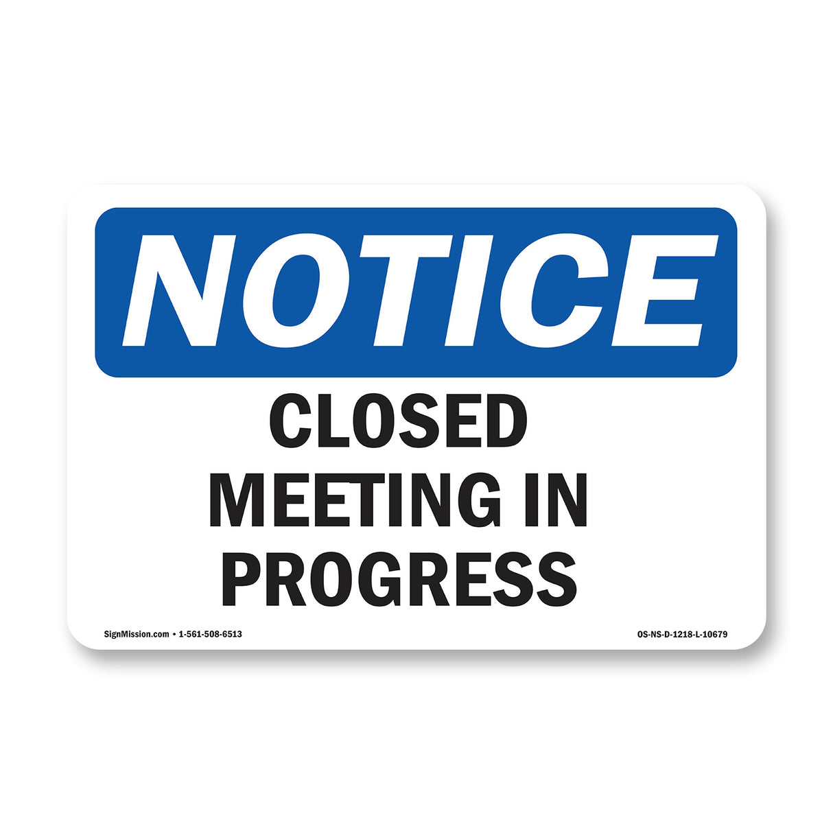 Closed Meeting In Progress