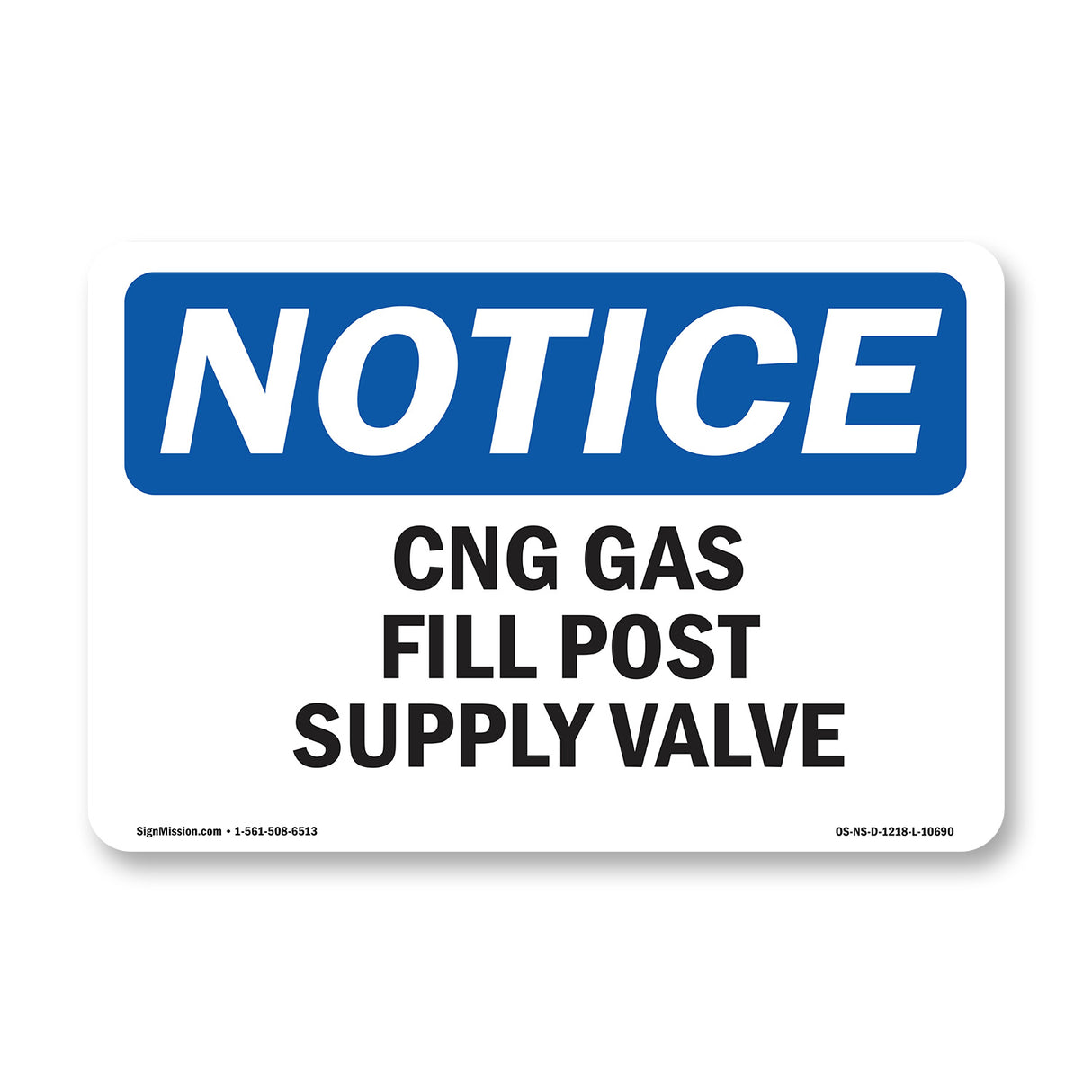 CNG Gas Fill Post Supply Valve