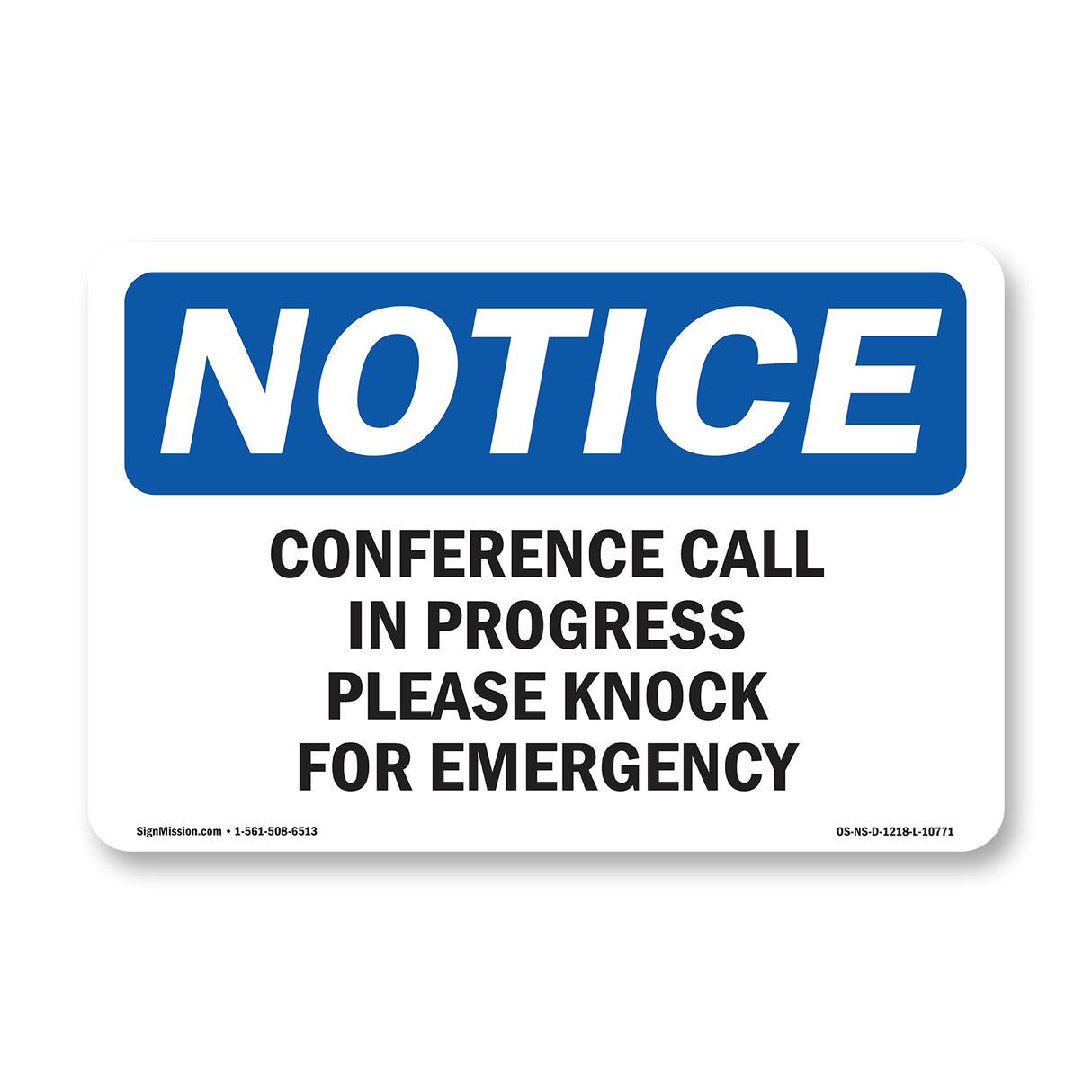 Conference Call In Progress Please Knock