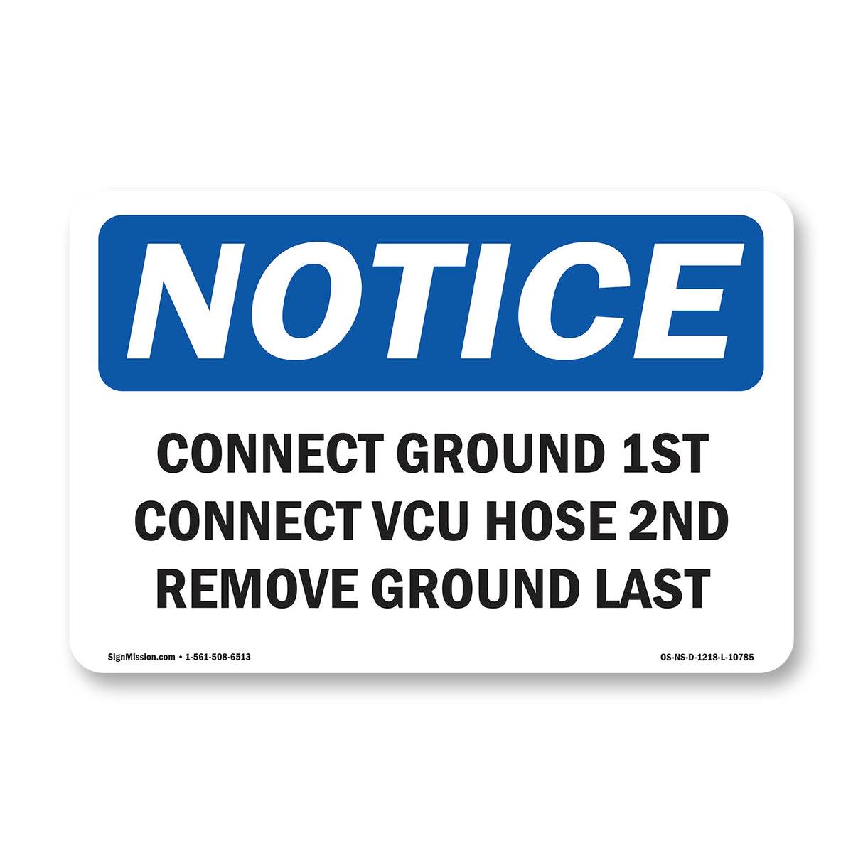 Connect Ground 1st Connect Vcu Hose 2nd