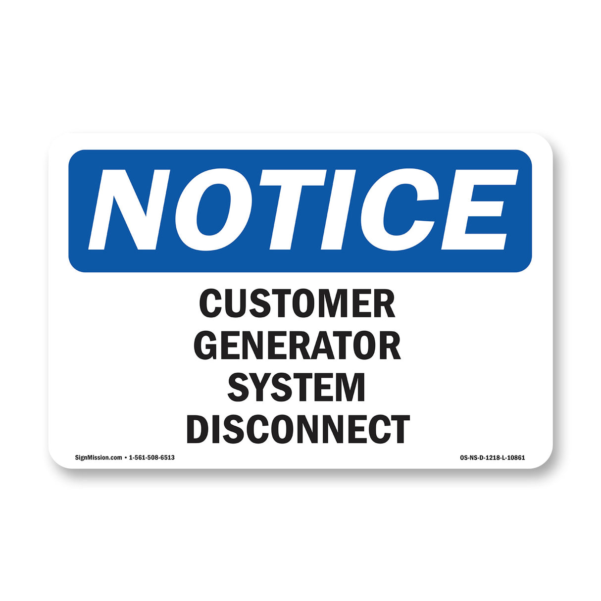 Customer Generator System Disconnect