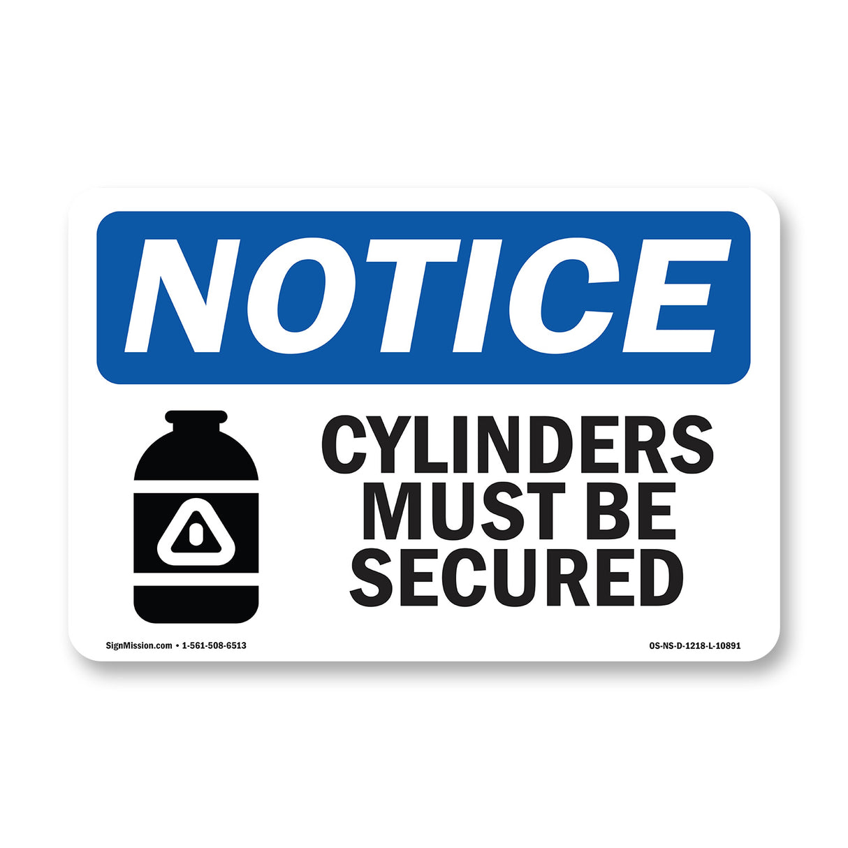 Cylinders Must Be Secured