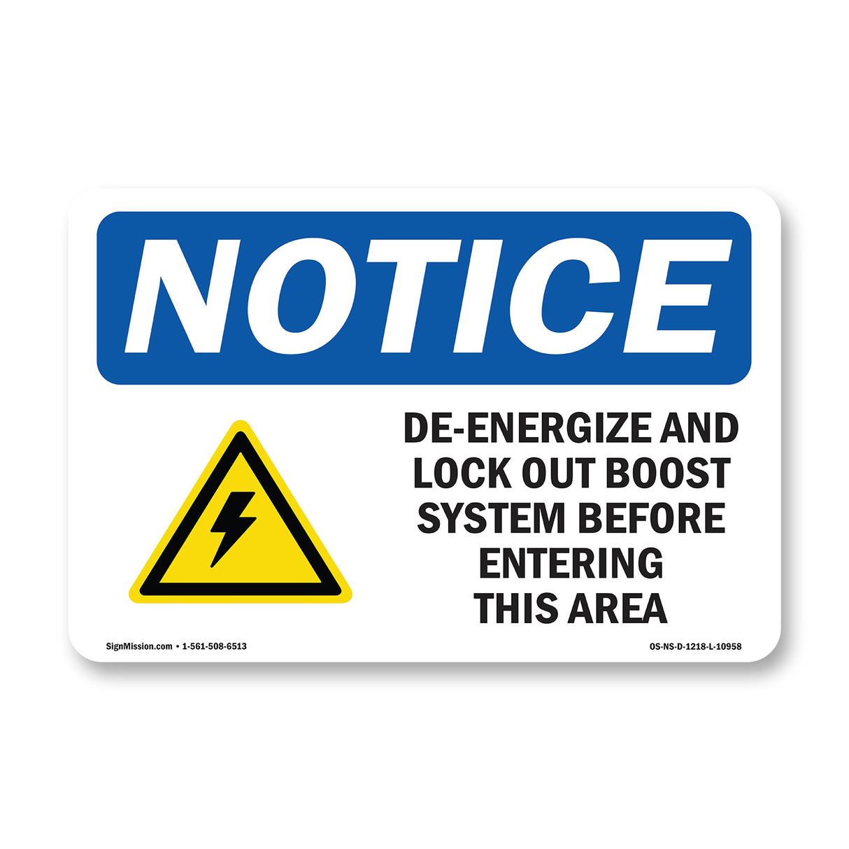 De-Energized And Lock Out Boost