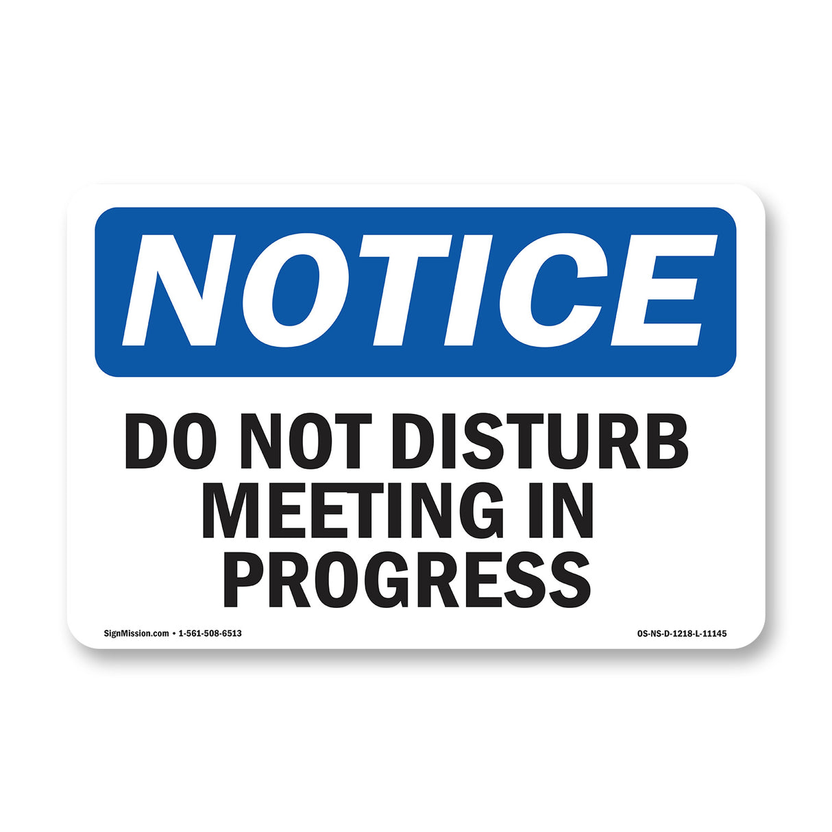 Do Not Disturb Meeting In Progress