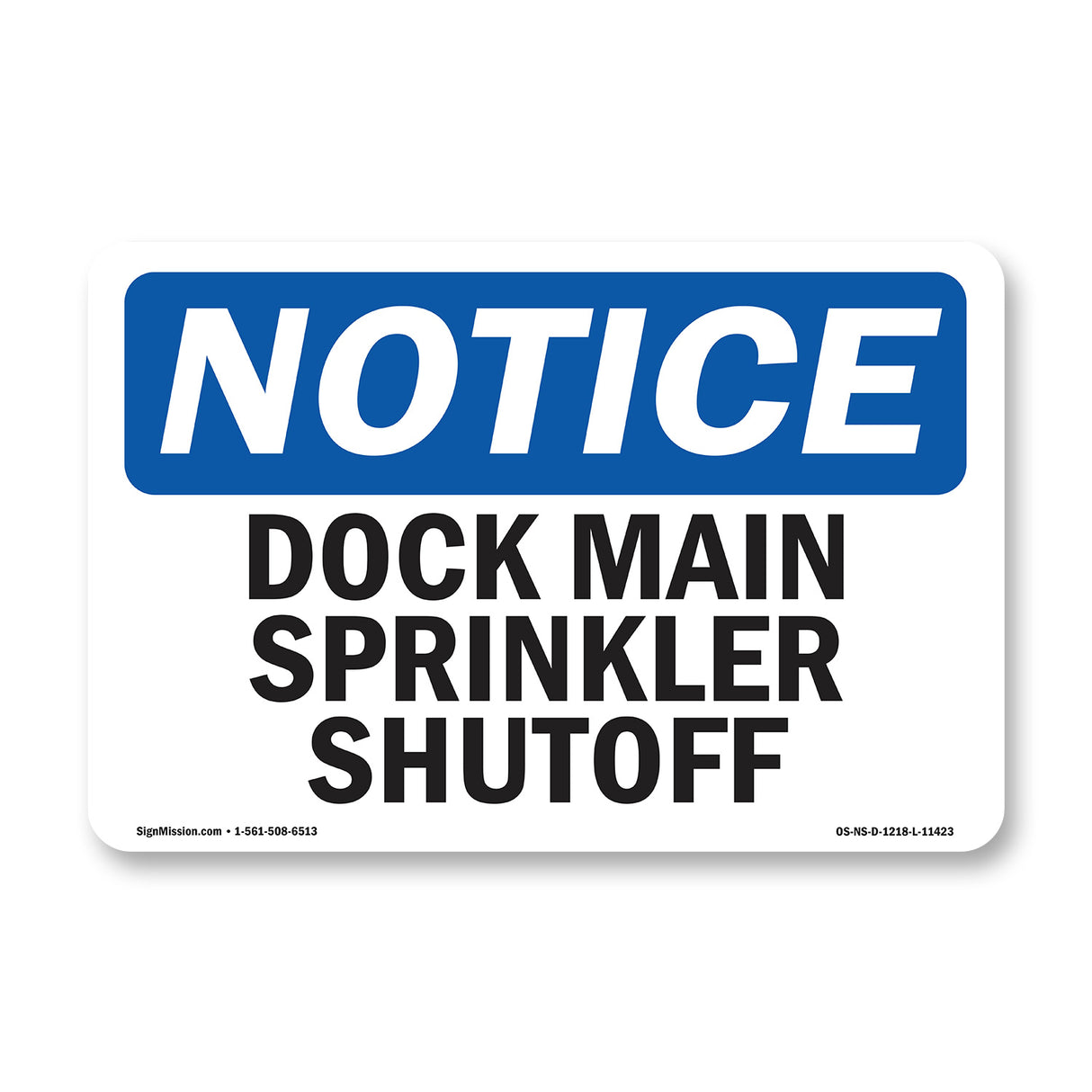 Dock Main Sprinkler Shutoff
