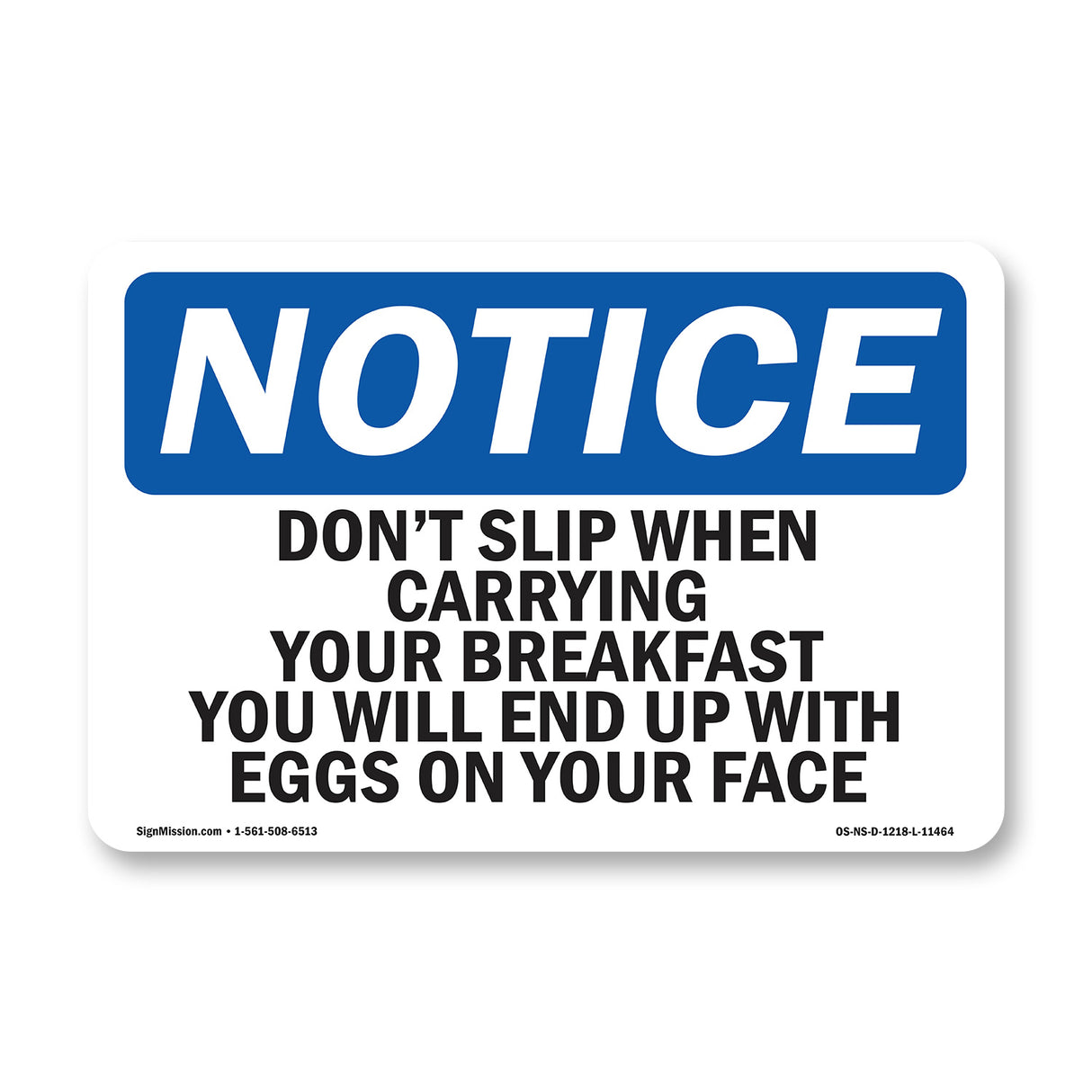 Don't Slip When Carrying Your Breakfast