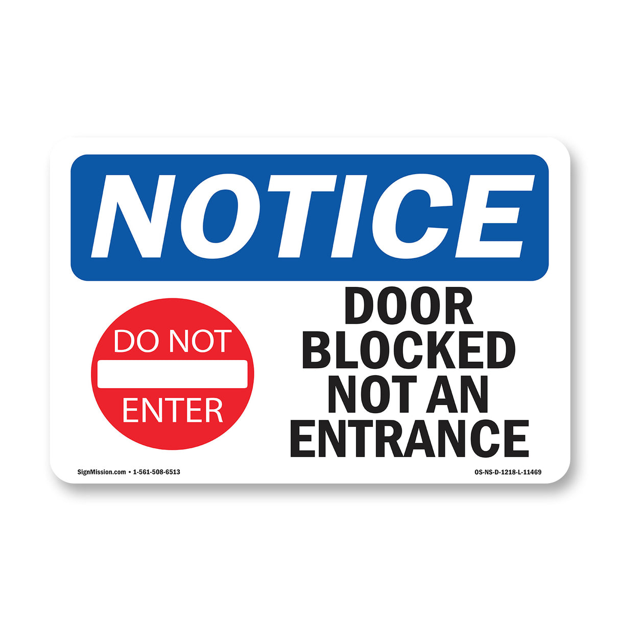 Door Blocked Not An Entrance