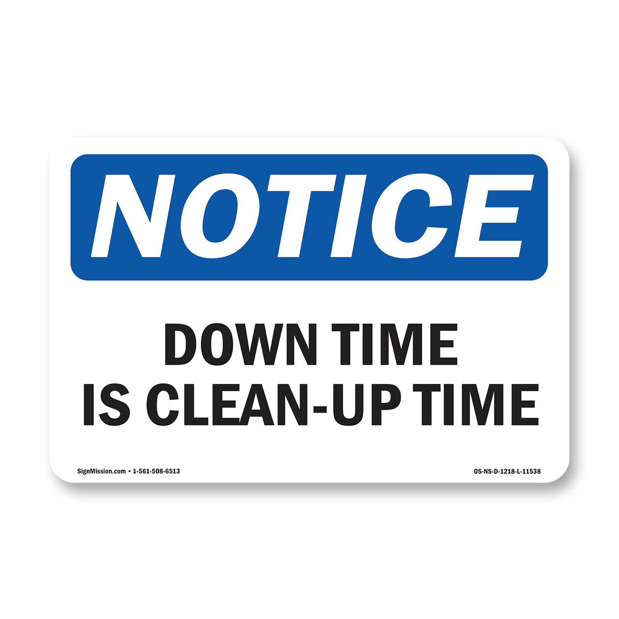 Down Time Is Clean-Up Time