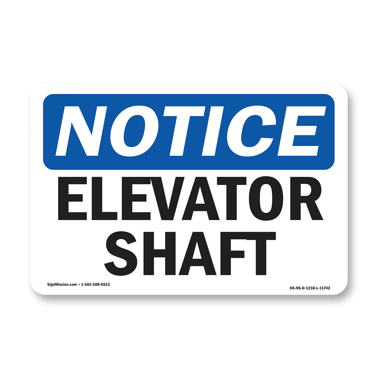 Elevator Shaft Sign