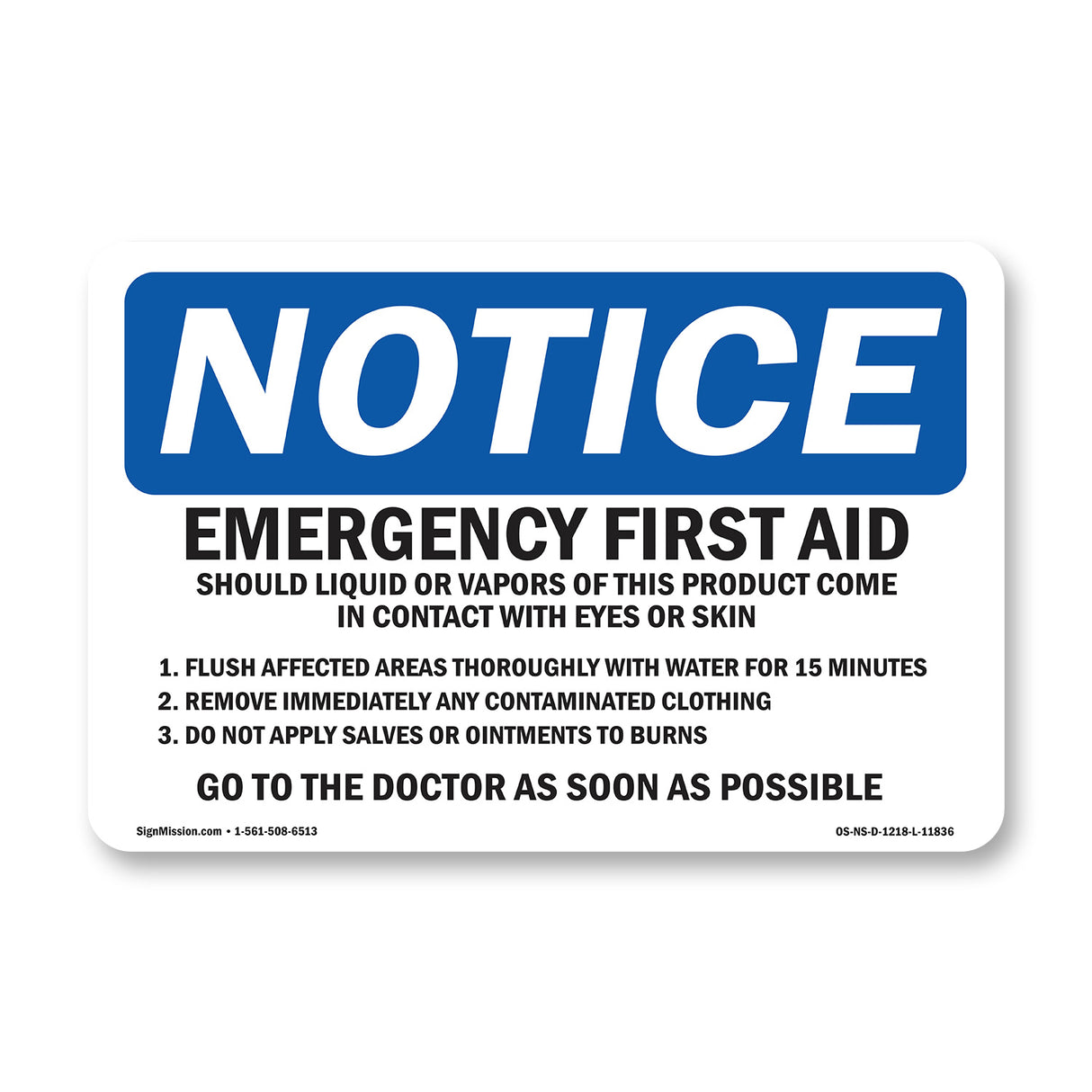 Emergency First Aid Should Liquid Or Vapors