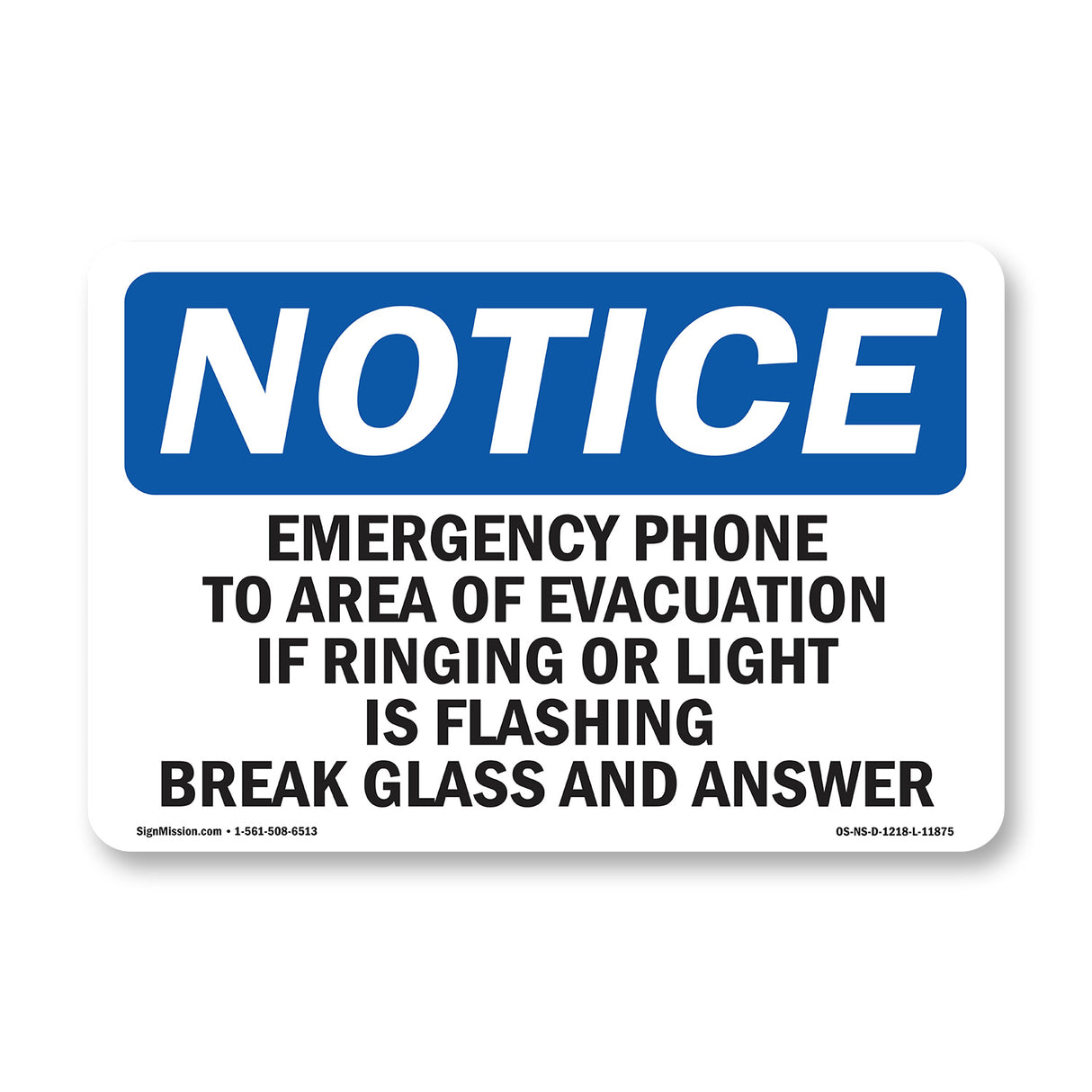 Emergency Phone To Area Of Evacuation If