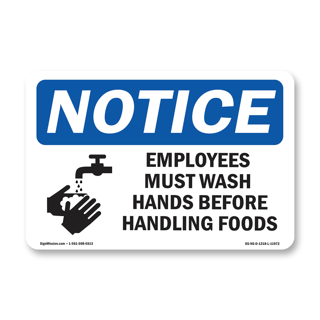 Employees Must Wash Hands Before