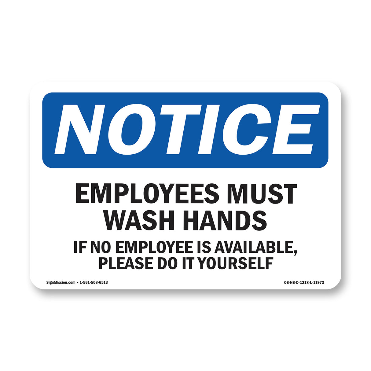 Employees Must Wash Hands If No Employee