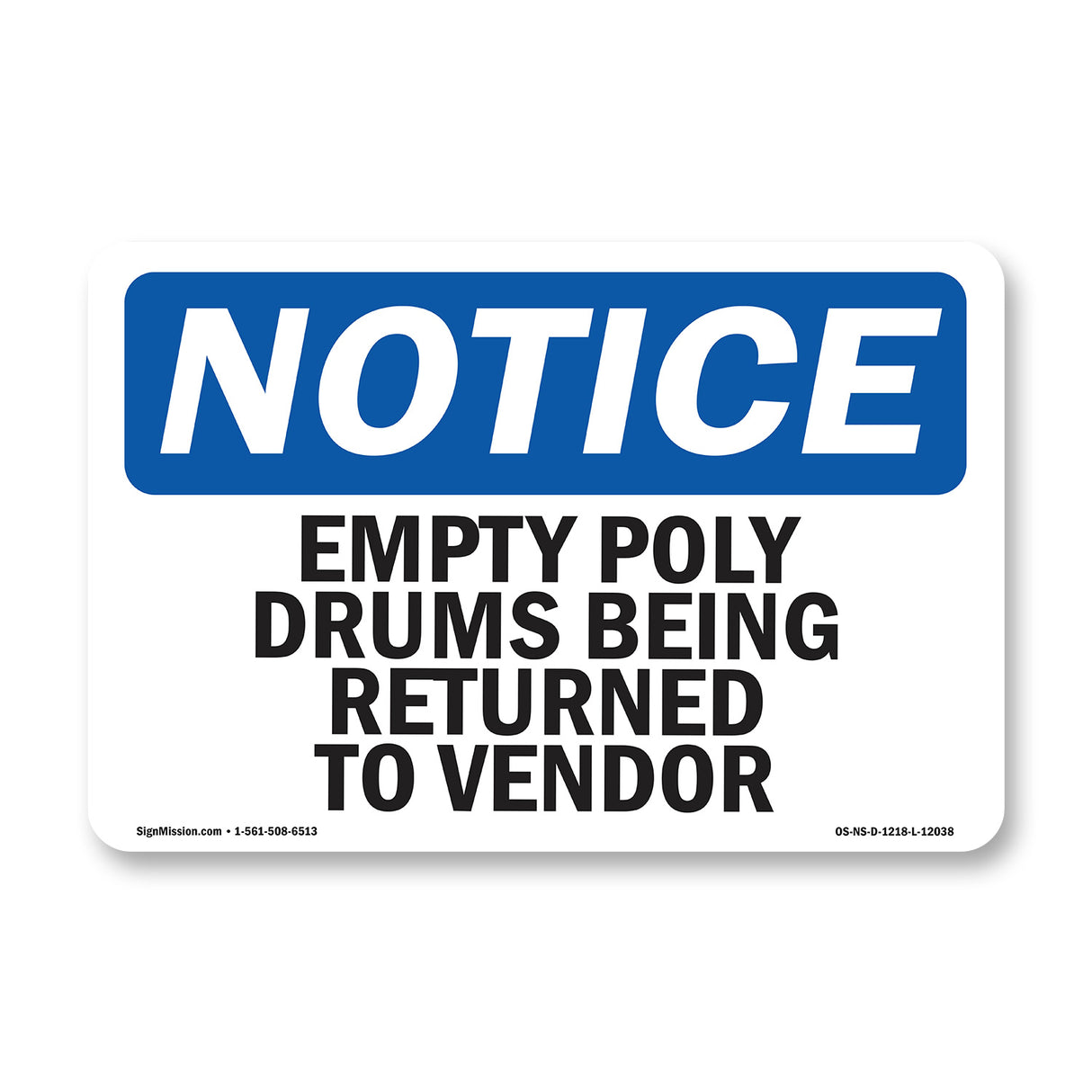 Empty Poly Drums Being Returned