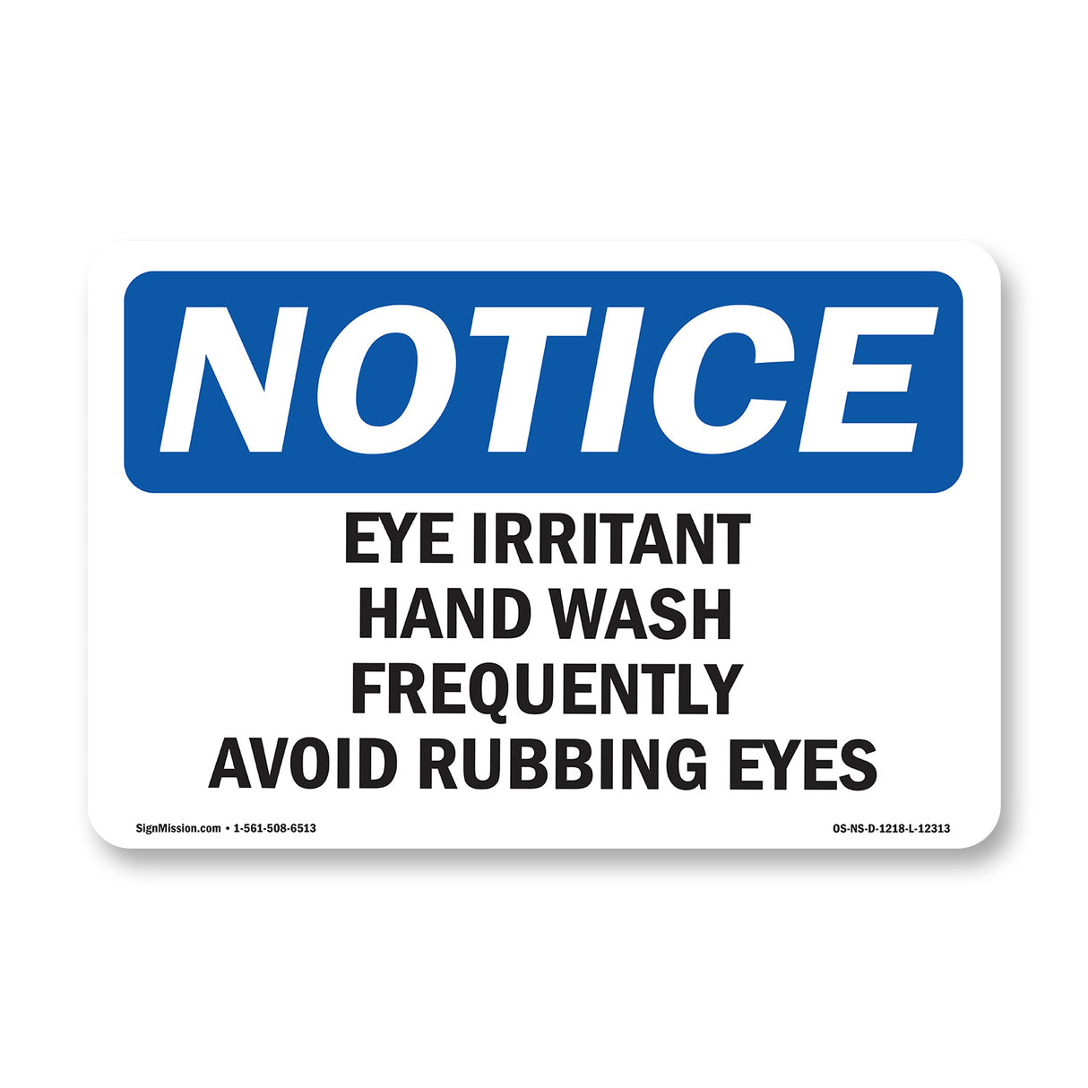 Eye Irritant Wash Hands Frequently Avoid