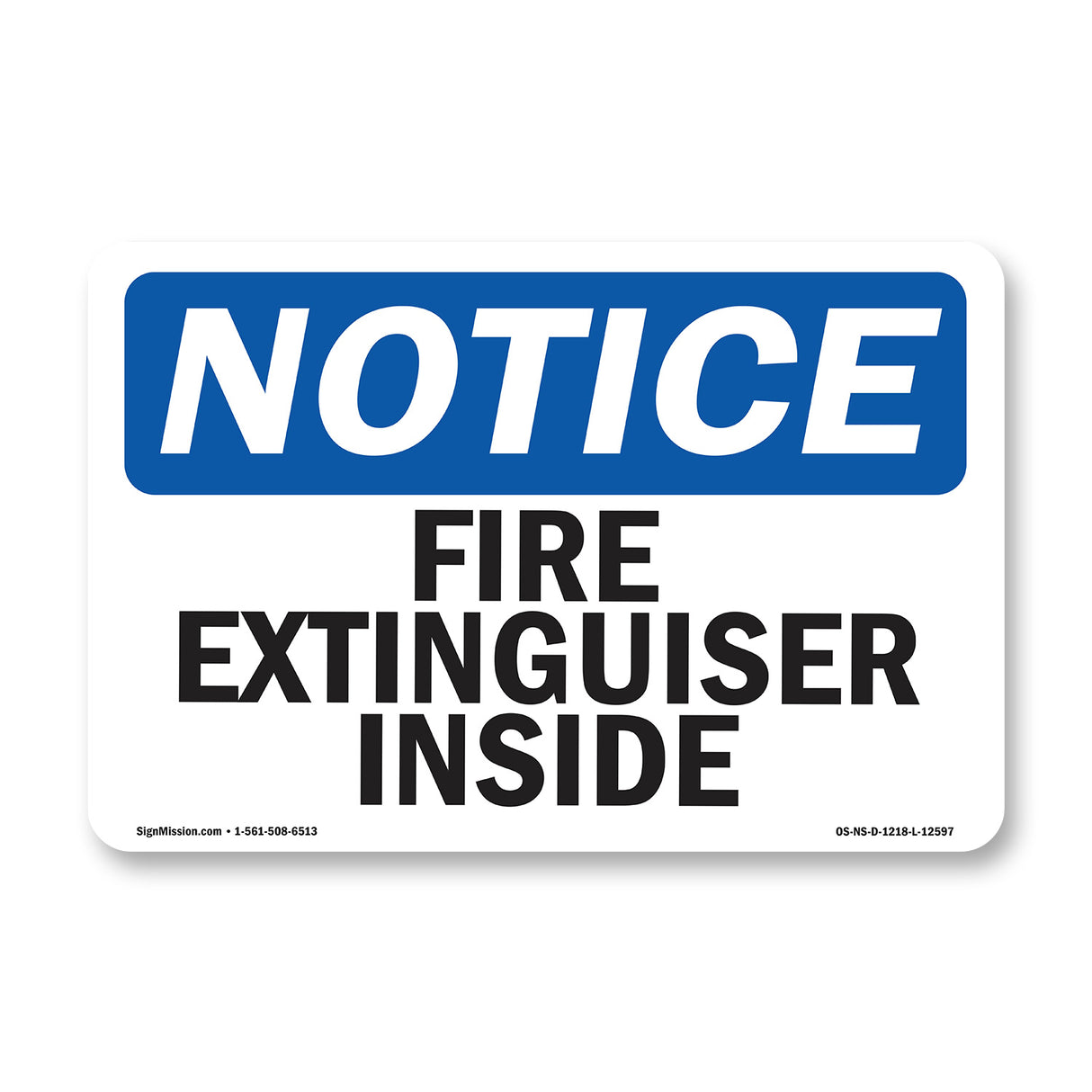 Fire Extinguisher Inside Sign