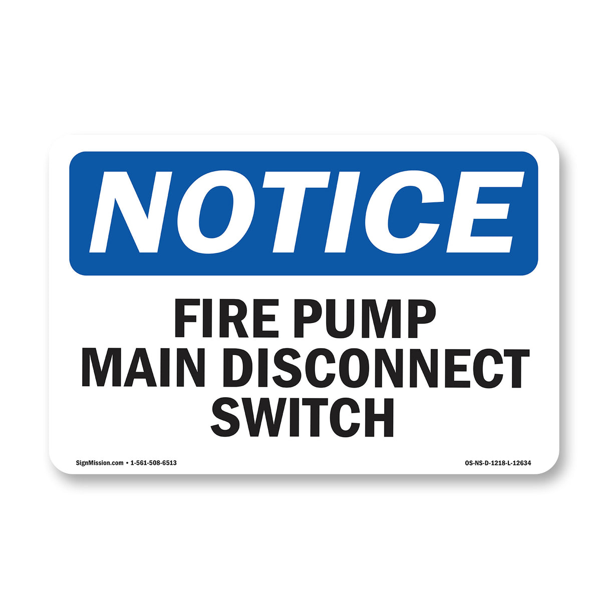 Fire Pump Main Disconnect Switch
