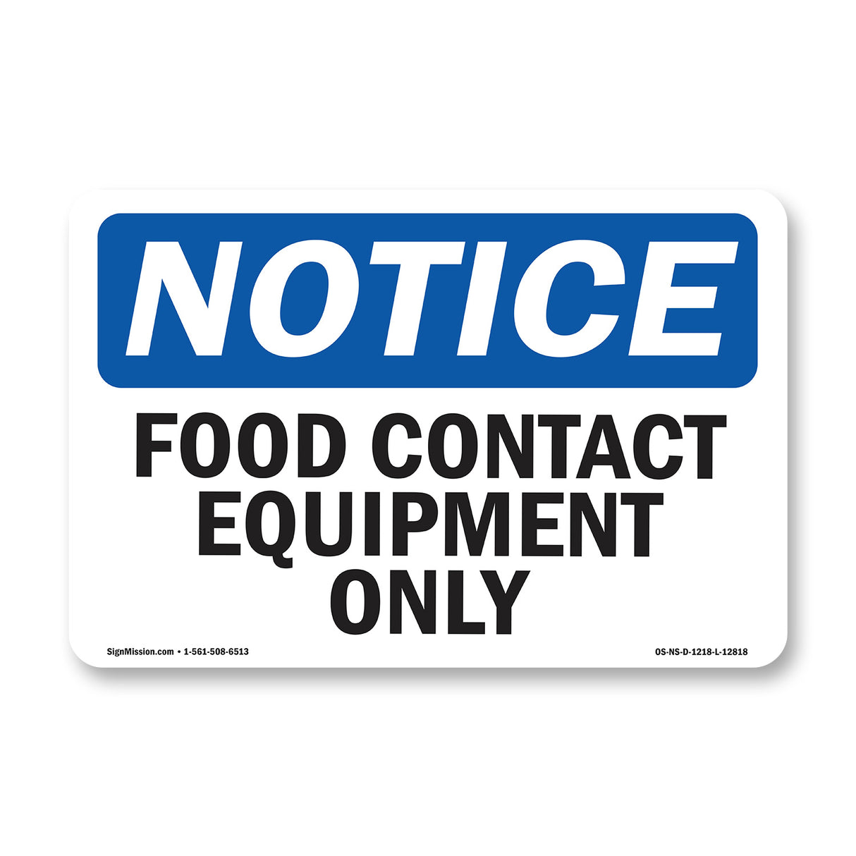 Food Contact Equipment Only