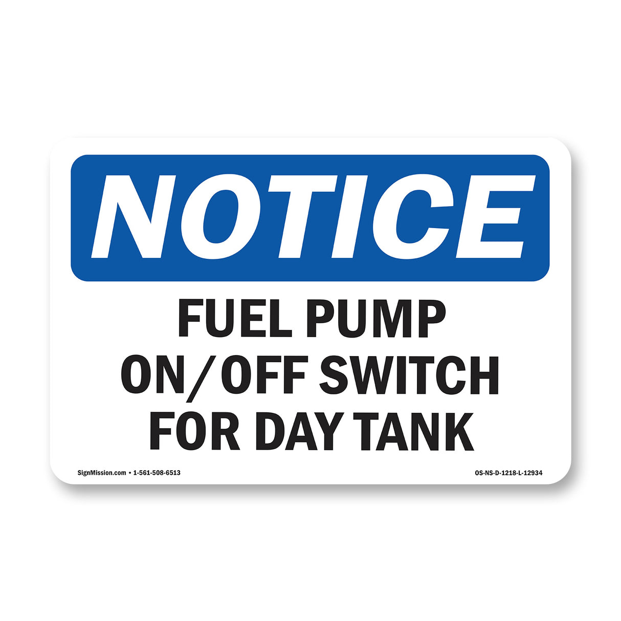 Fuel Pump On Off Switch For Day Tank