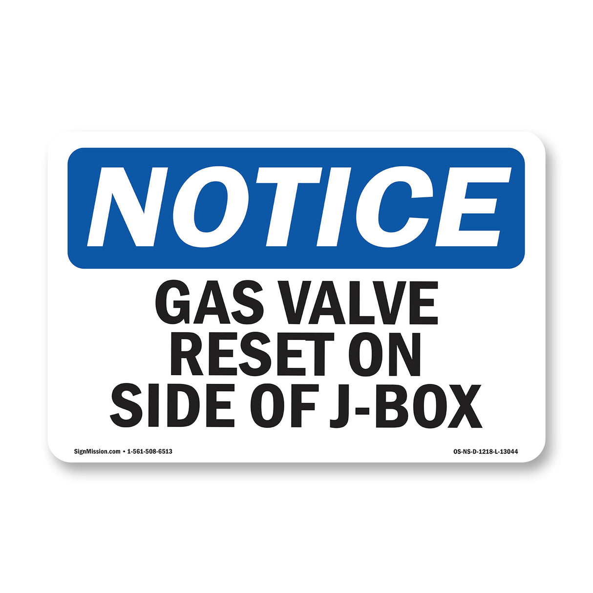 Gas Valve Reset On Side Of J-Box