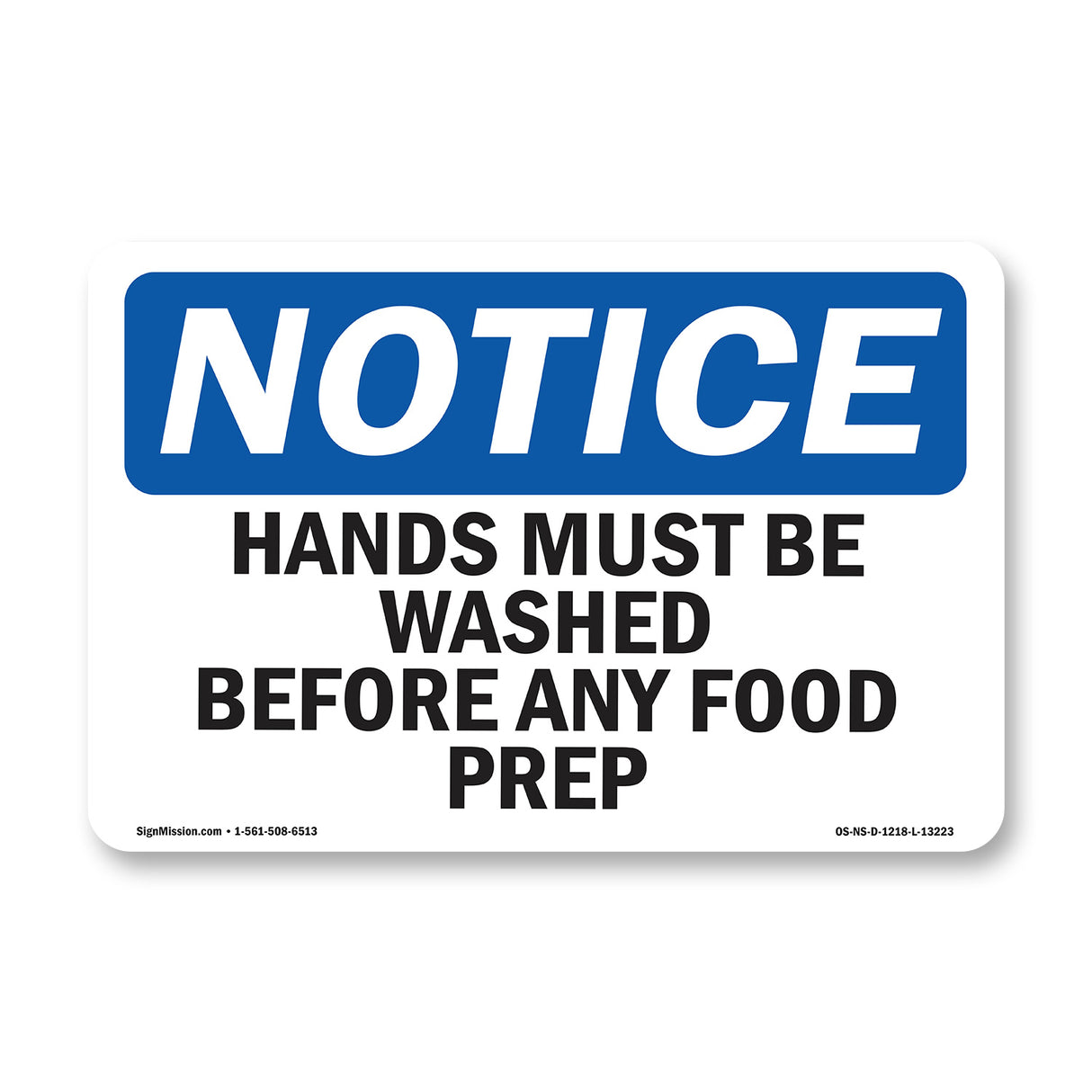 Hands Must Be Washed Before Any Food Prep