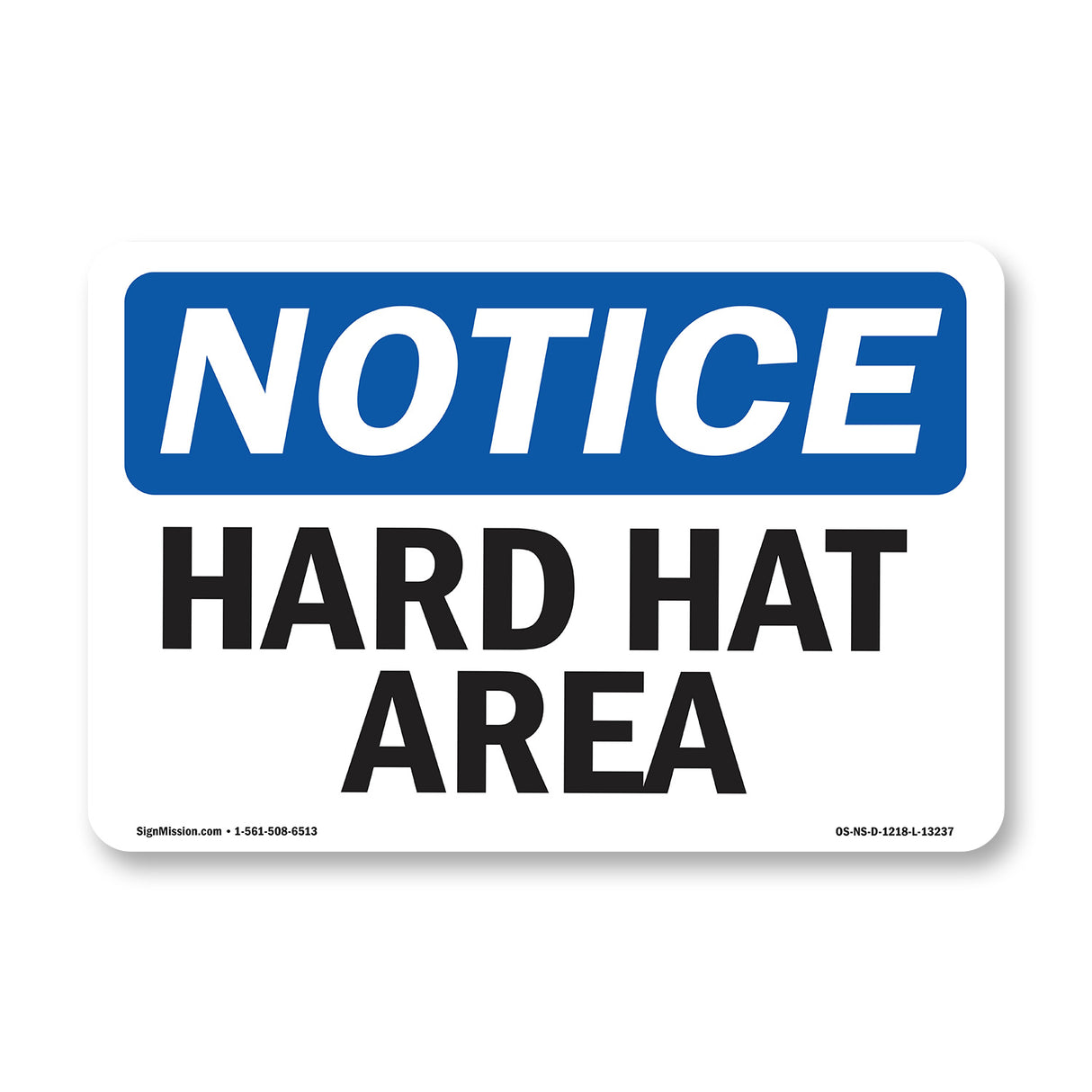 Hard Hat Area Sign