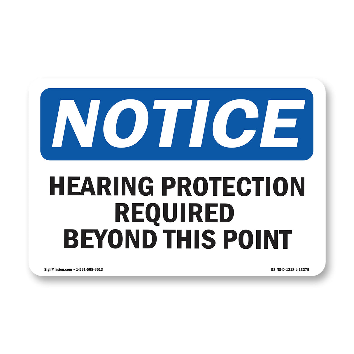 Hearing Protection Required Beyond