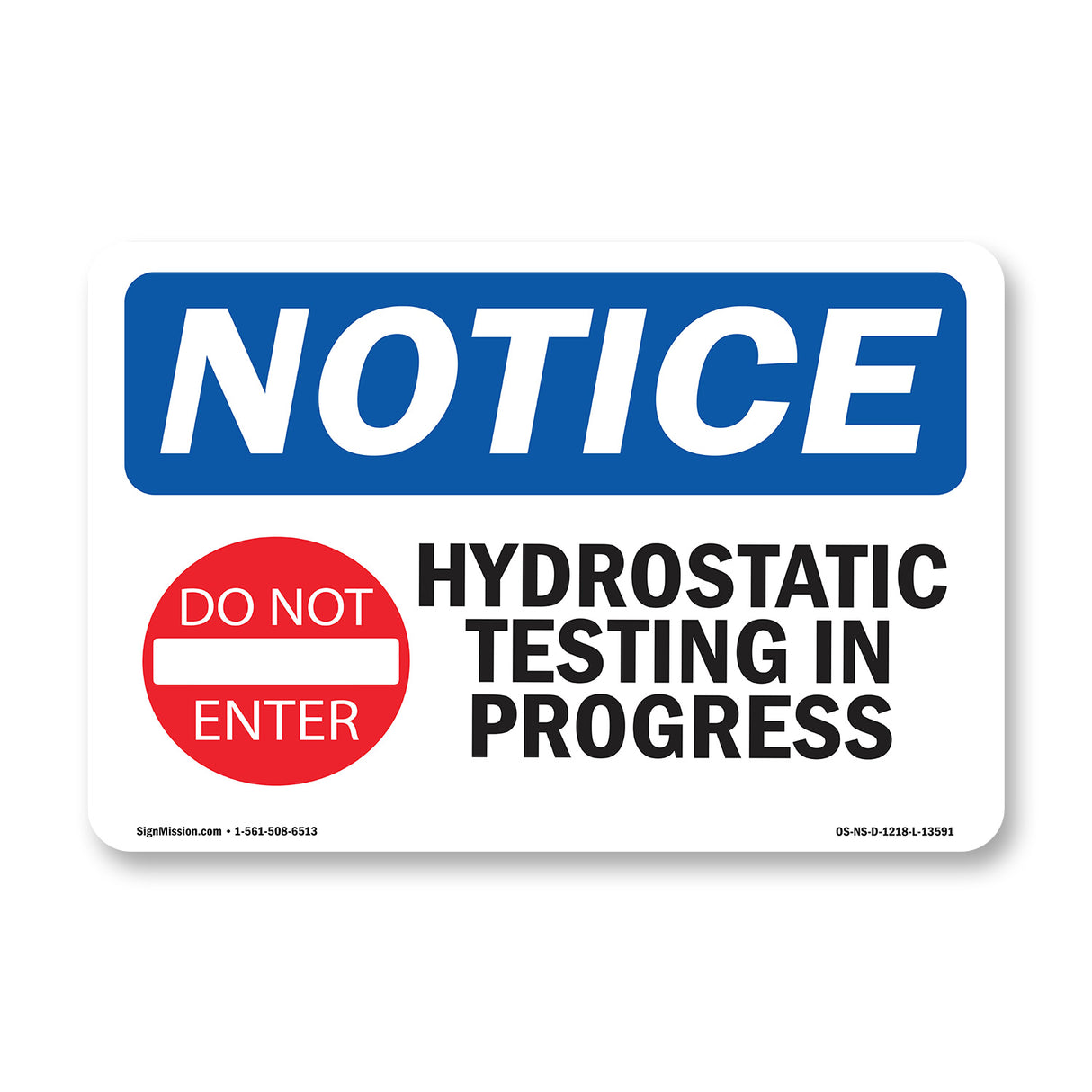 Hydrostatic Testing In Progress