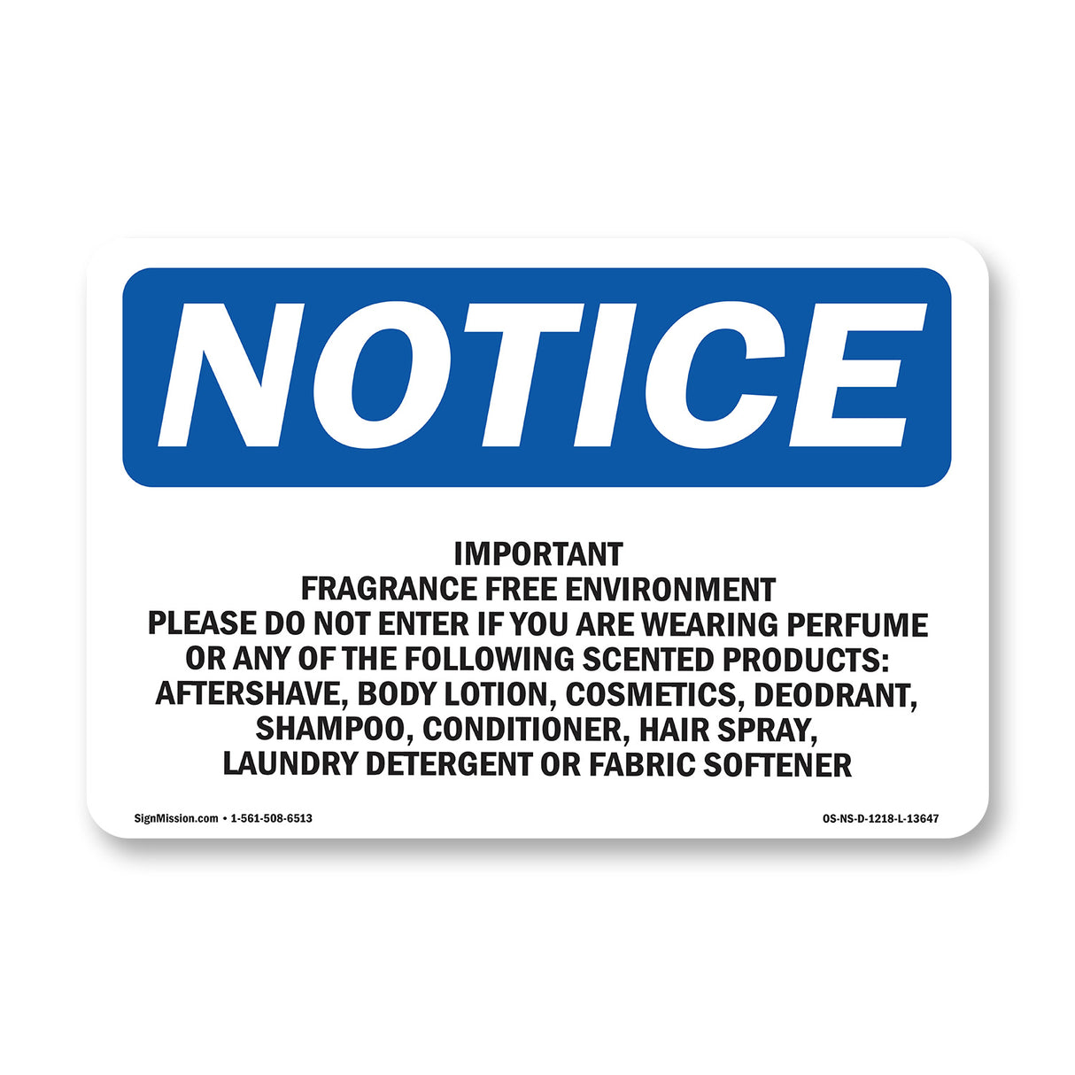 Important Fragrance Free Environment Please