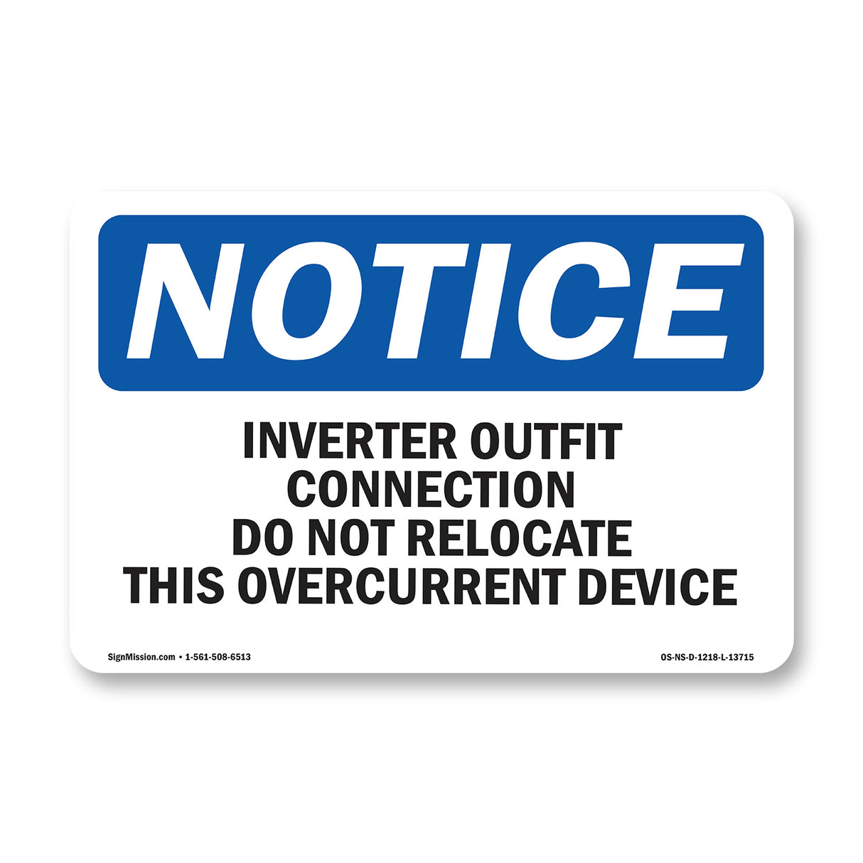 Inverter Output Connection Do Not Relocate