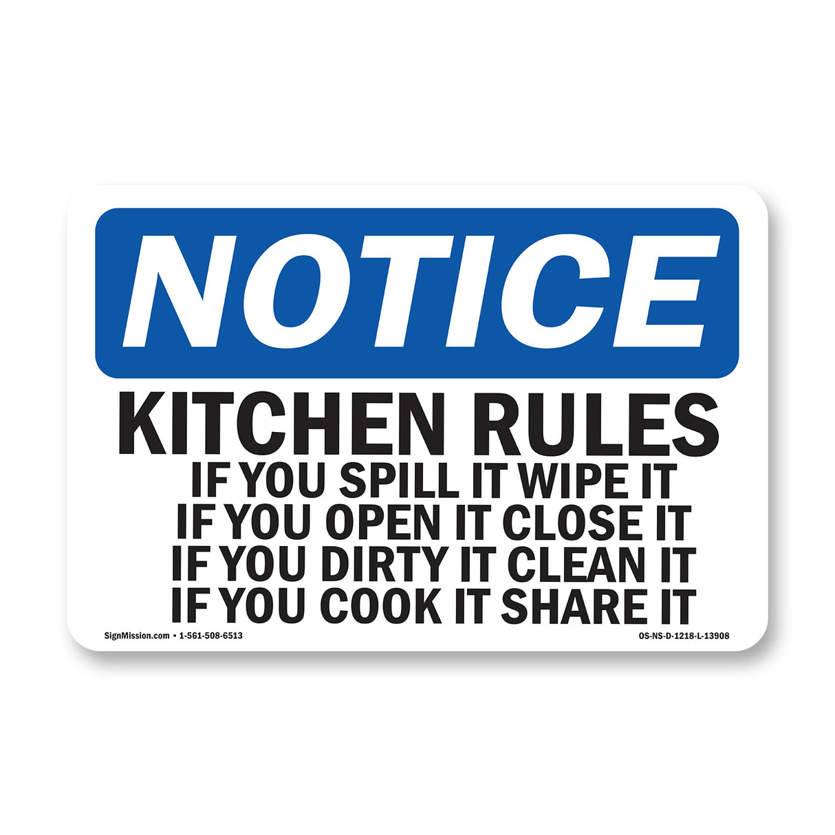 Kitchen Rules If You Spill It