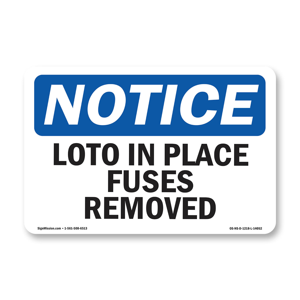 LOTO In Place Fuses Removed