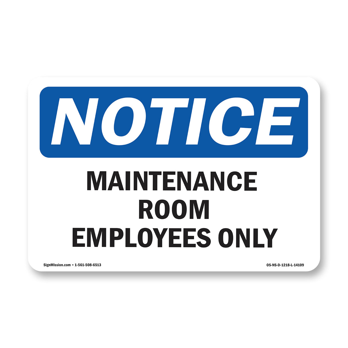 Maintenance Room Employees Only