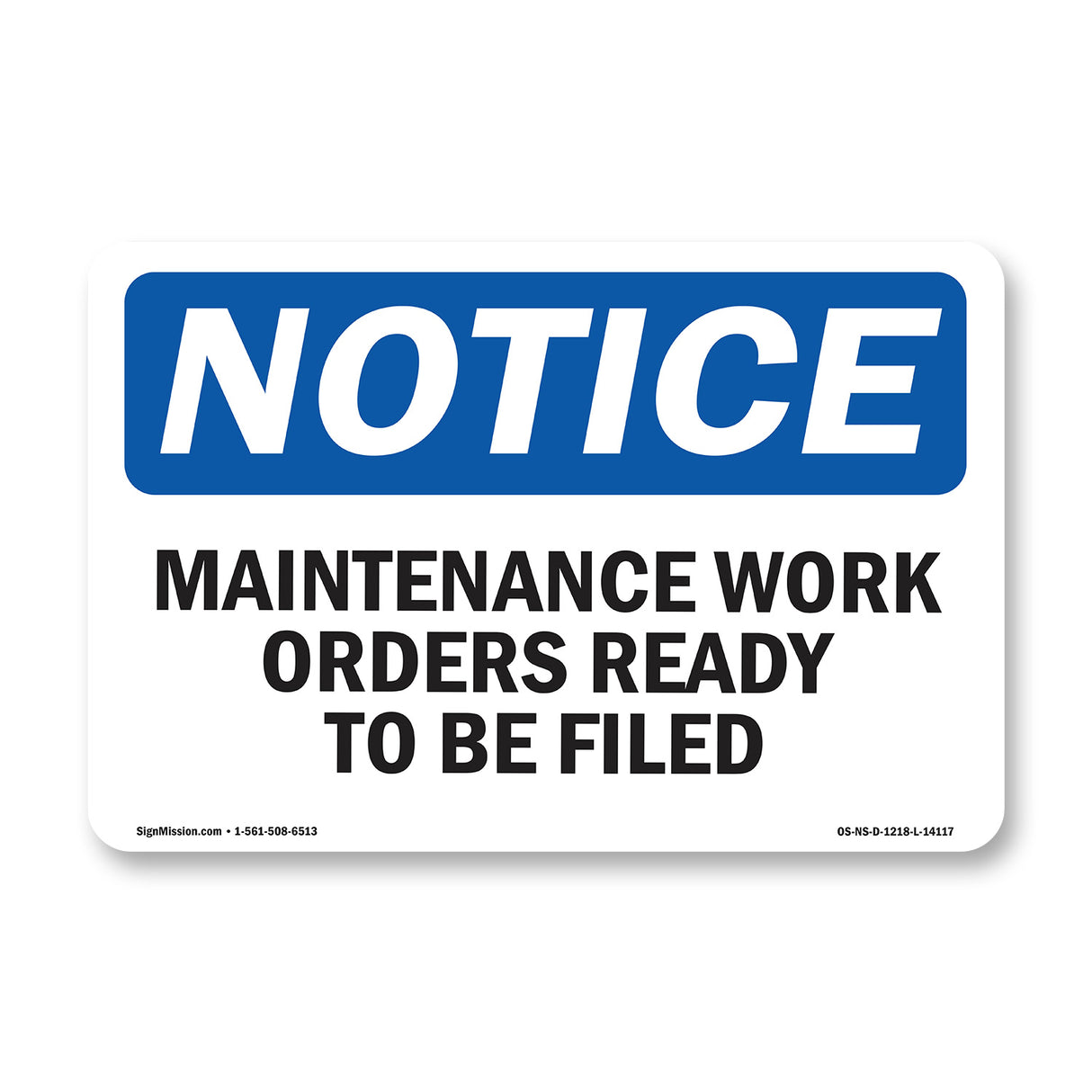 Maintenance Work Orders Ready To Be Filed