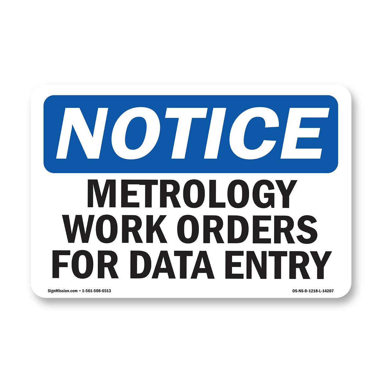 Metrology Work Orders For Data Entry